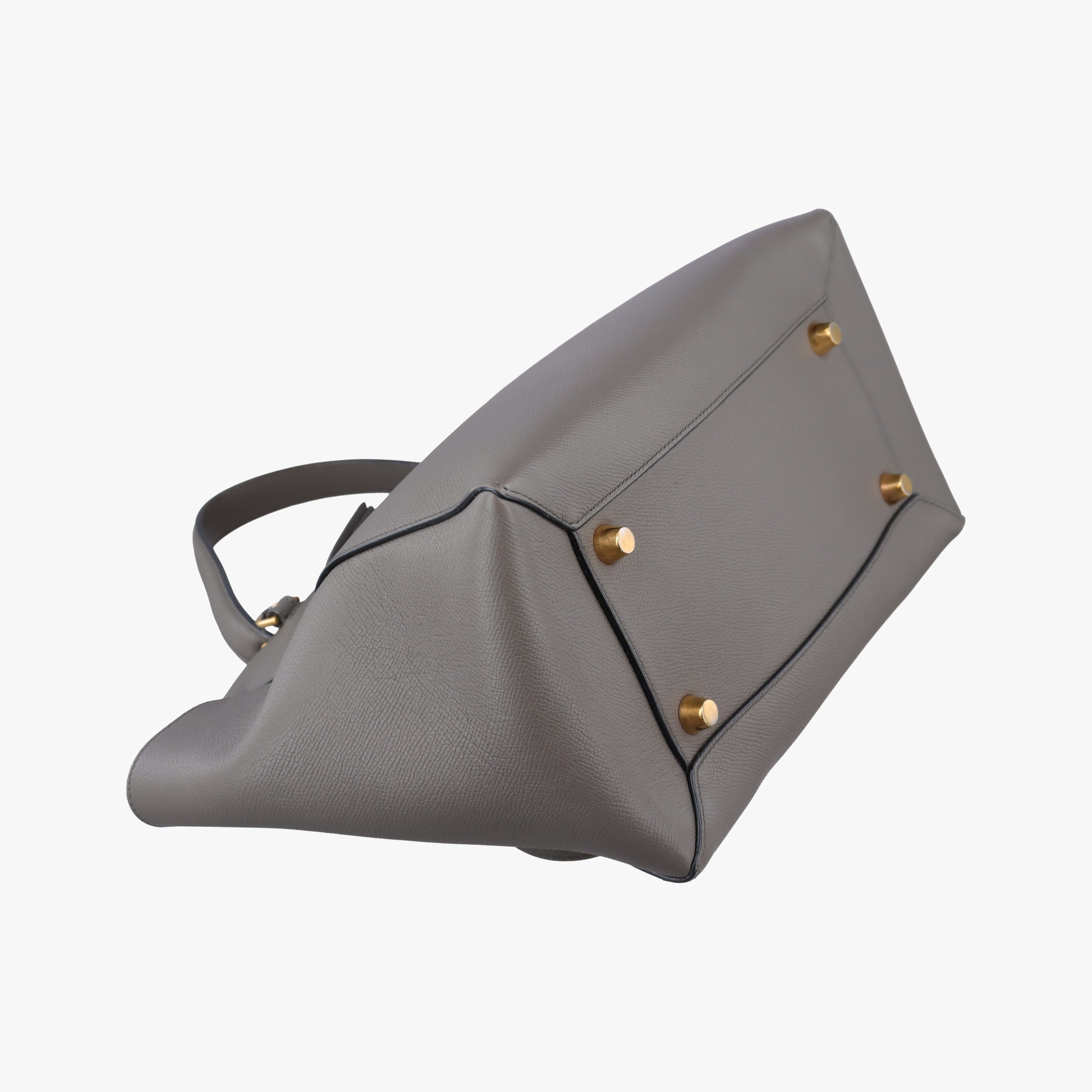 Vintage Celine Belt Mini Grey Leather  shoulderbag | stylenewstar