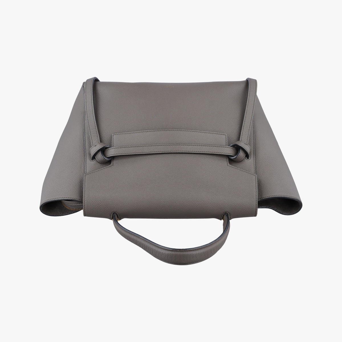 Vintage Celine Belt Mini Grey Leather  shoulderbag | stylenewstar