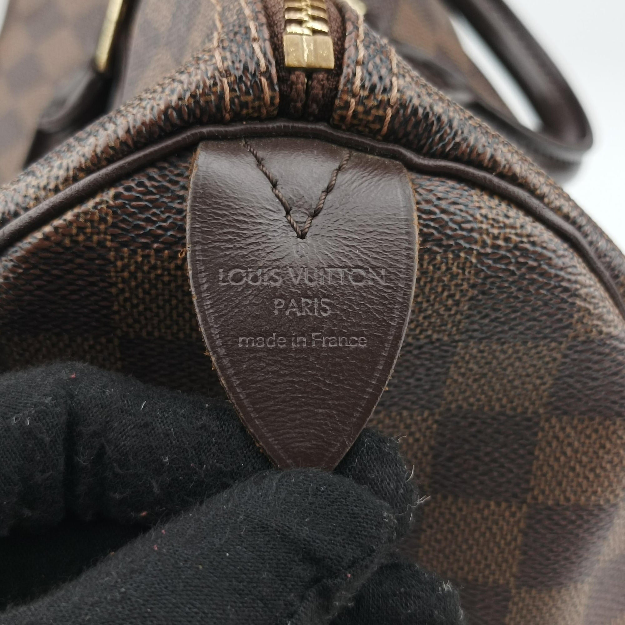 Pre-owned Louis Vuitton Speedy 30 EBENE Damier Canvas N41523 handbag | stylenewstar