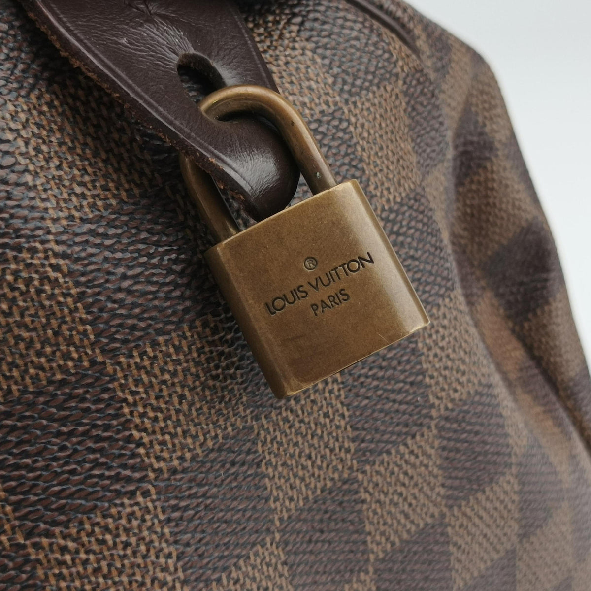 Pre-owned Louis Vuitton Speedy 30 EBENE Damier Canvas N41523 handbag | stylenewstar