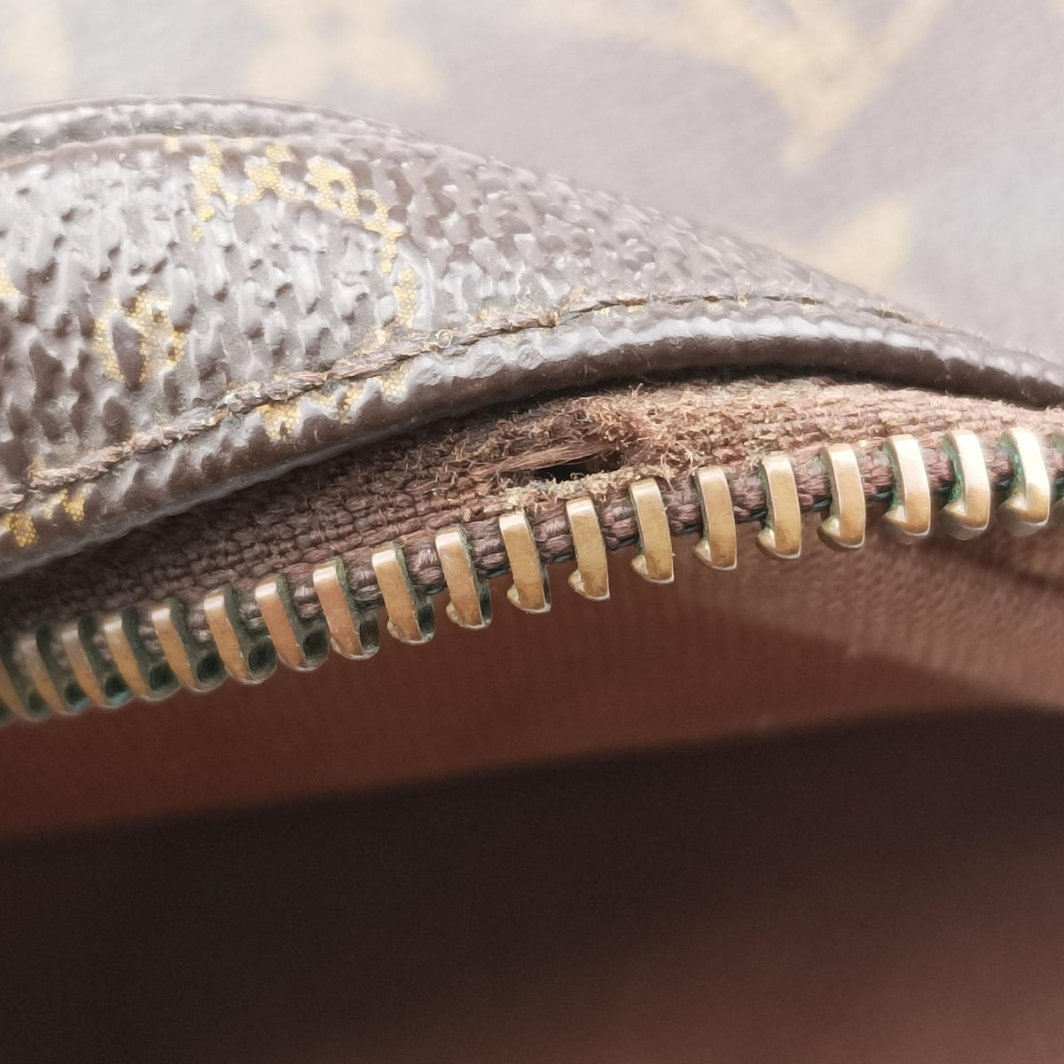 Pre-owned Louis Vuitton Trotter Beauvais brown Monogram Macassar M97037 shoulderbag | stylenewstar