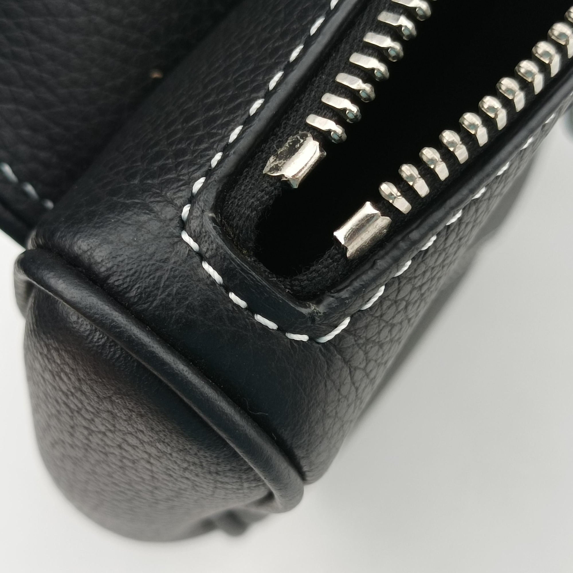 Vintage Christian Dior saddle Black leather  bum bag/waist bag | stylenewstar