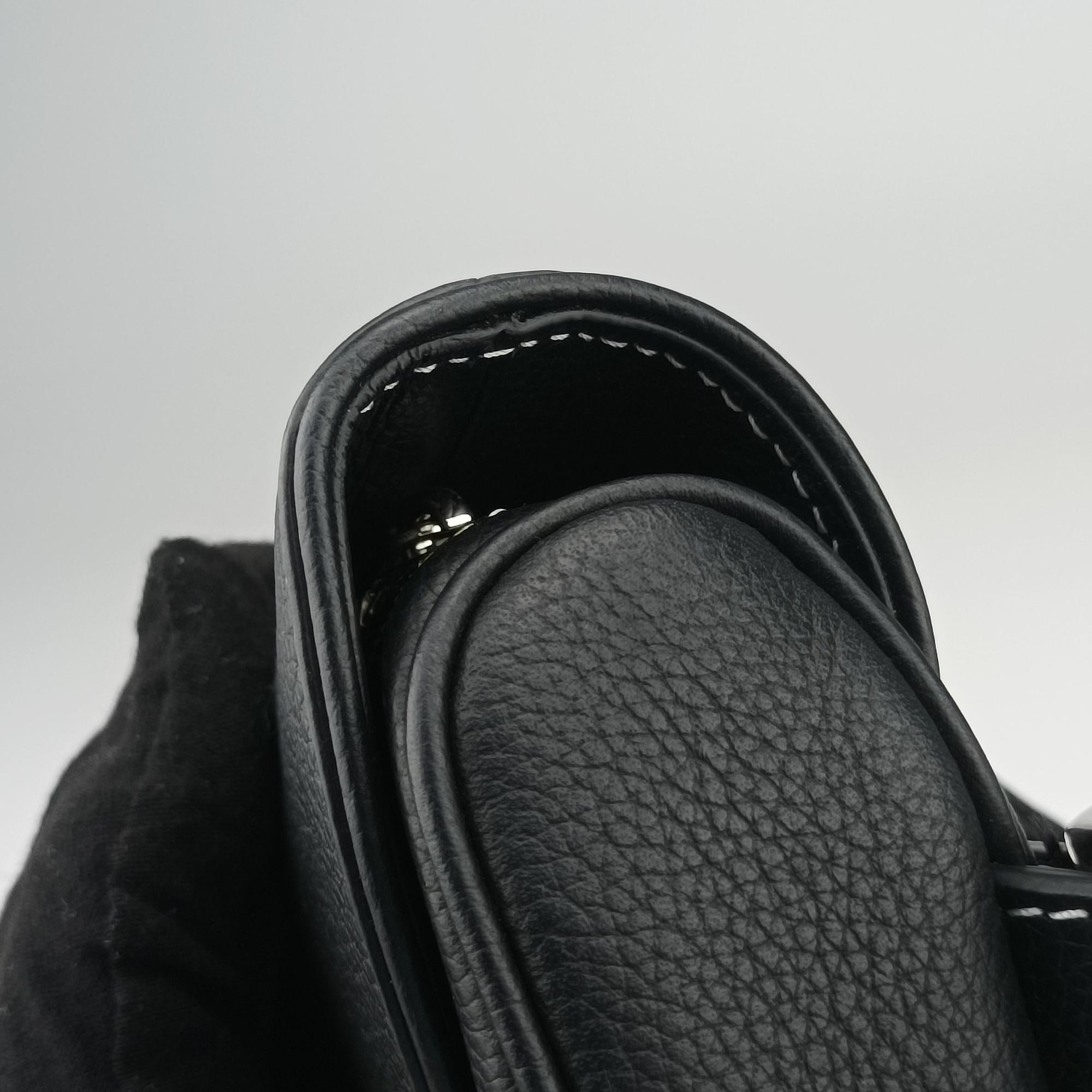 Vintage Christian Dior saddle Black leather  bum bag/waist bag | stylenewstar