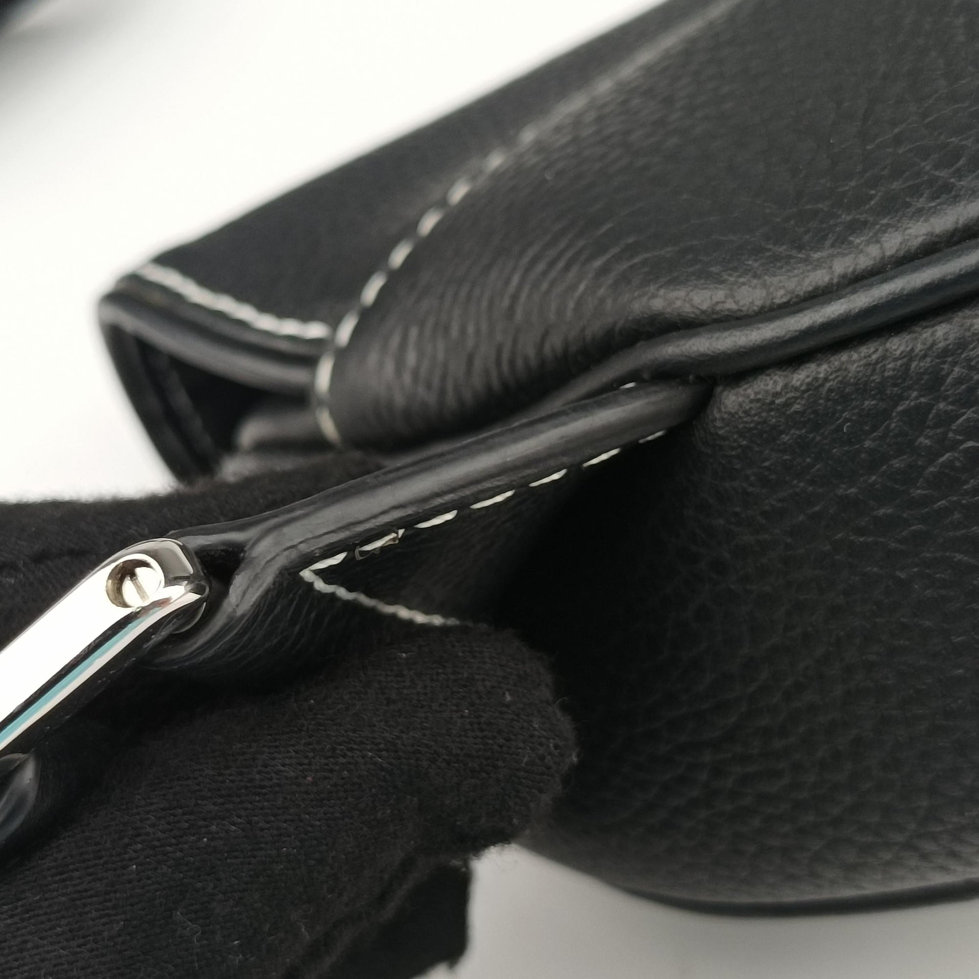 Vintage Christian Dior saddle Black leather  bum bag/waist bag | stylenewstar