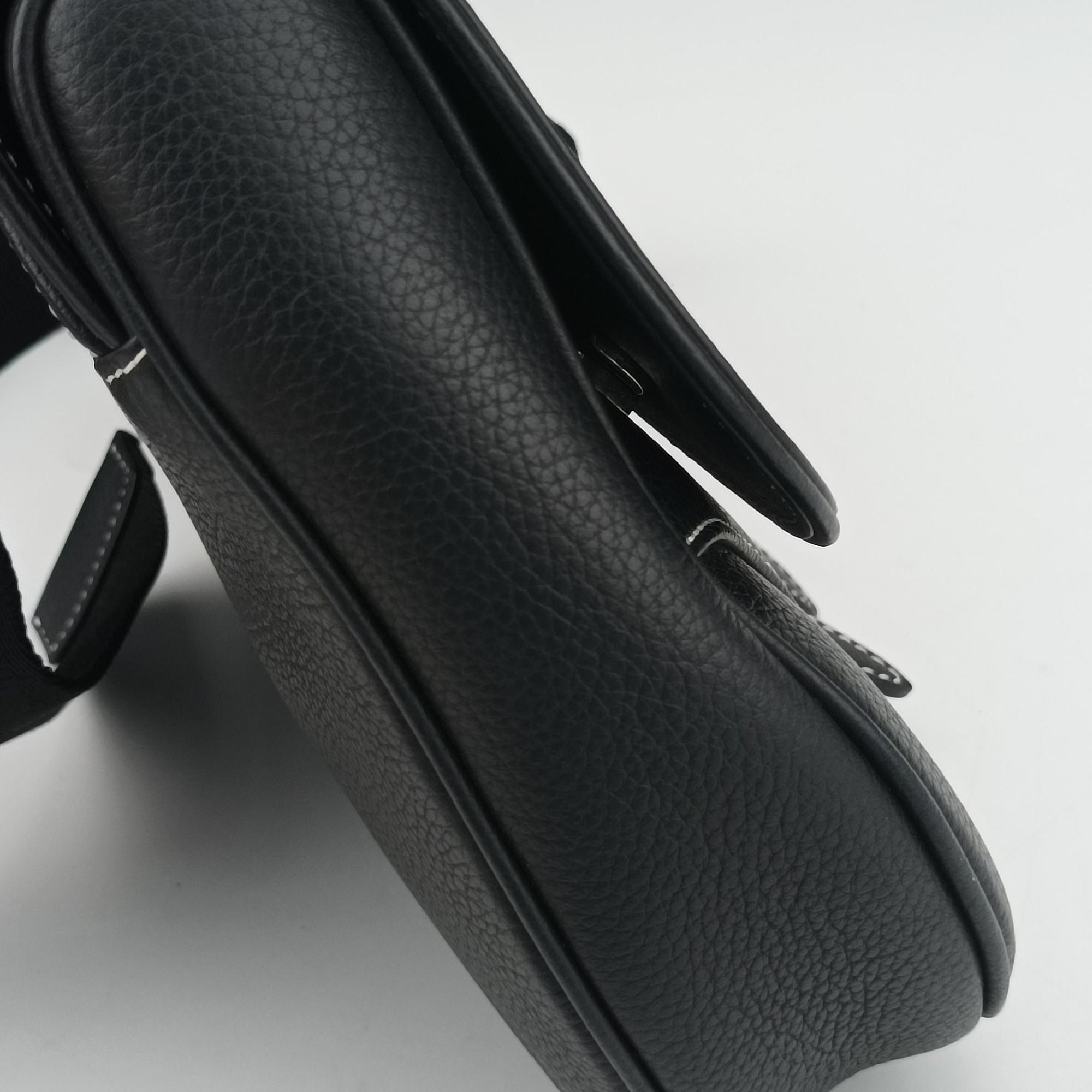 Vintage Christian Dior saddle Black leather  bum bag/waist bag | stylenewstar