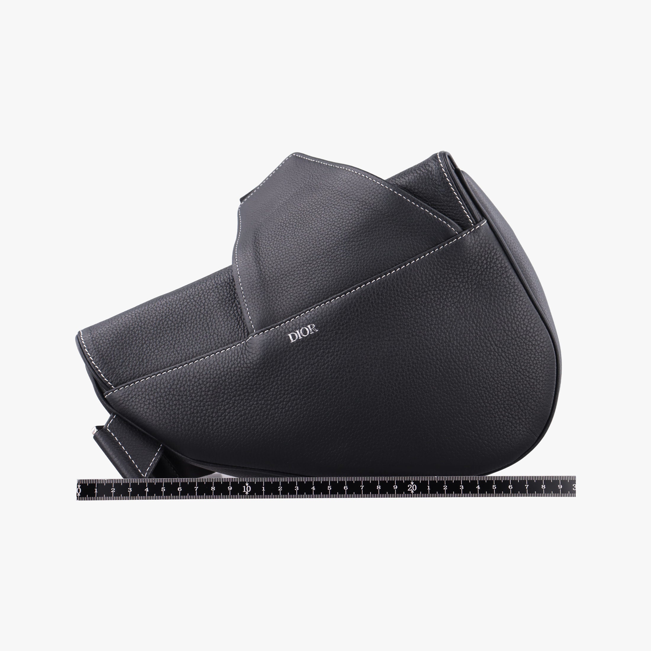 Vintage Christian Dior saddle Black leather  bum bag/waist bag | stylenewstar