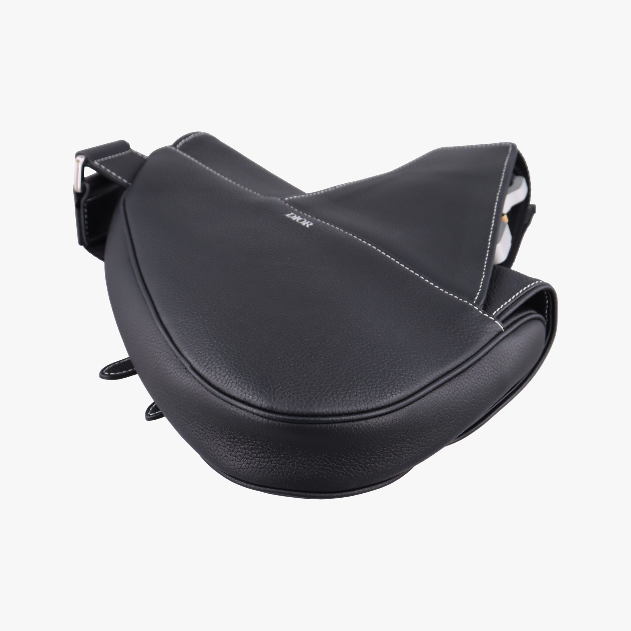 Vintage Christian Dior saddle Black leather  bum bag/waist bag | stylenewstar