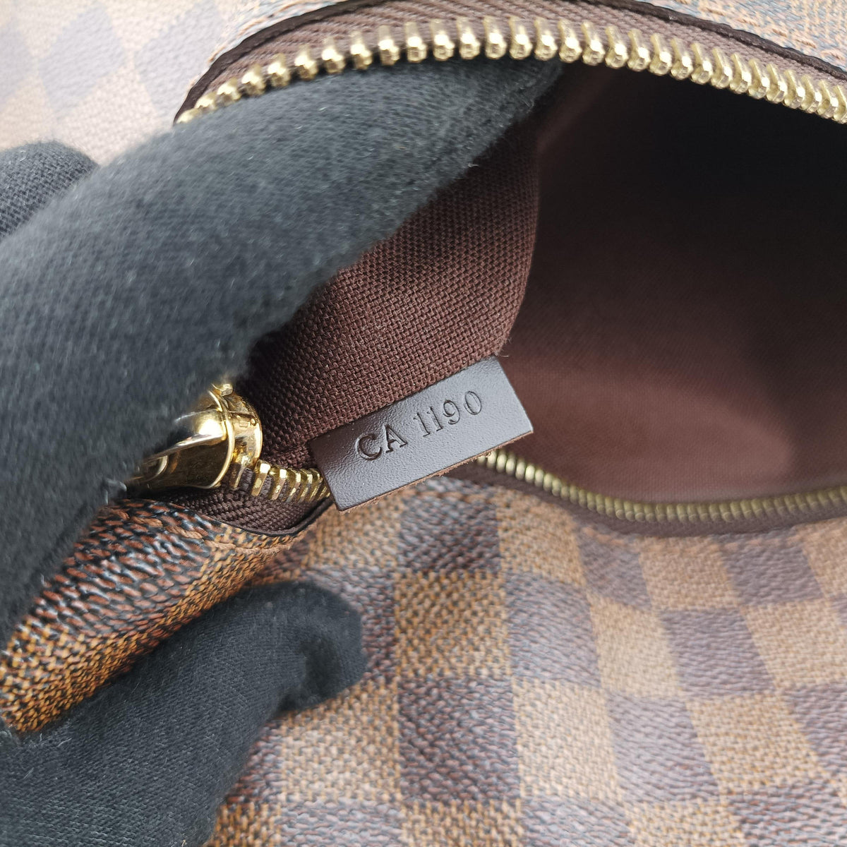 Secondhand Louis Vuitton BROOKLYN MM EBENE Damier Canvas N51211 shoulderbag | stylenewstar