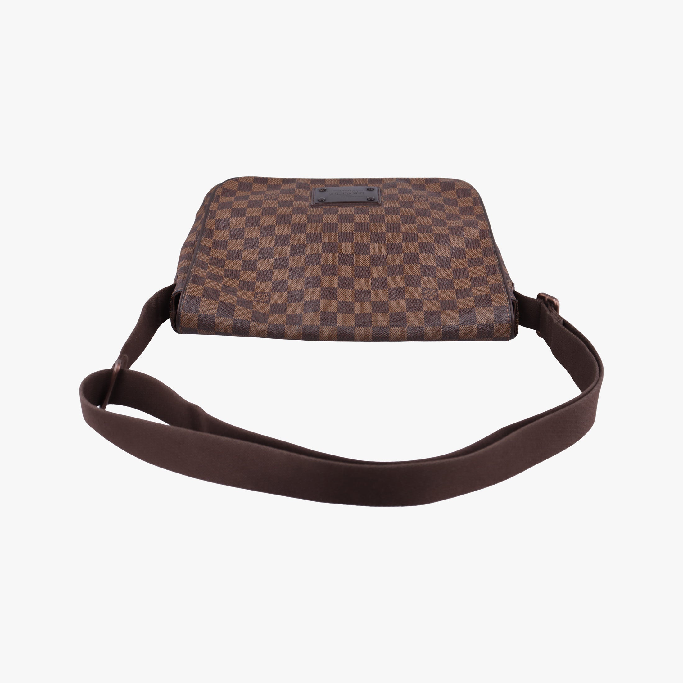 Secondhand Louis Vuitton BROOKLYN MM EBENE Damier Canvas N51211 shoulderbag | stylenewstar