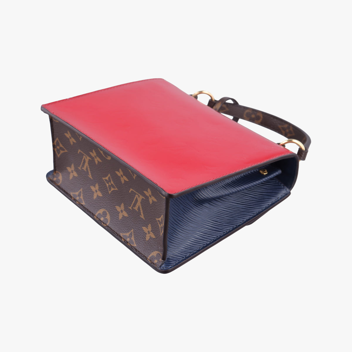 Pre-owned Louis Vuitton Spring street PM Scarlet Red Vernis×Epir×Monogram Canvas M90505 shoulderbag | stylenewstar