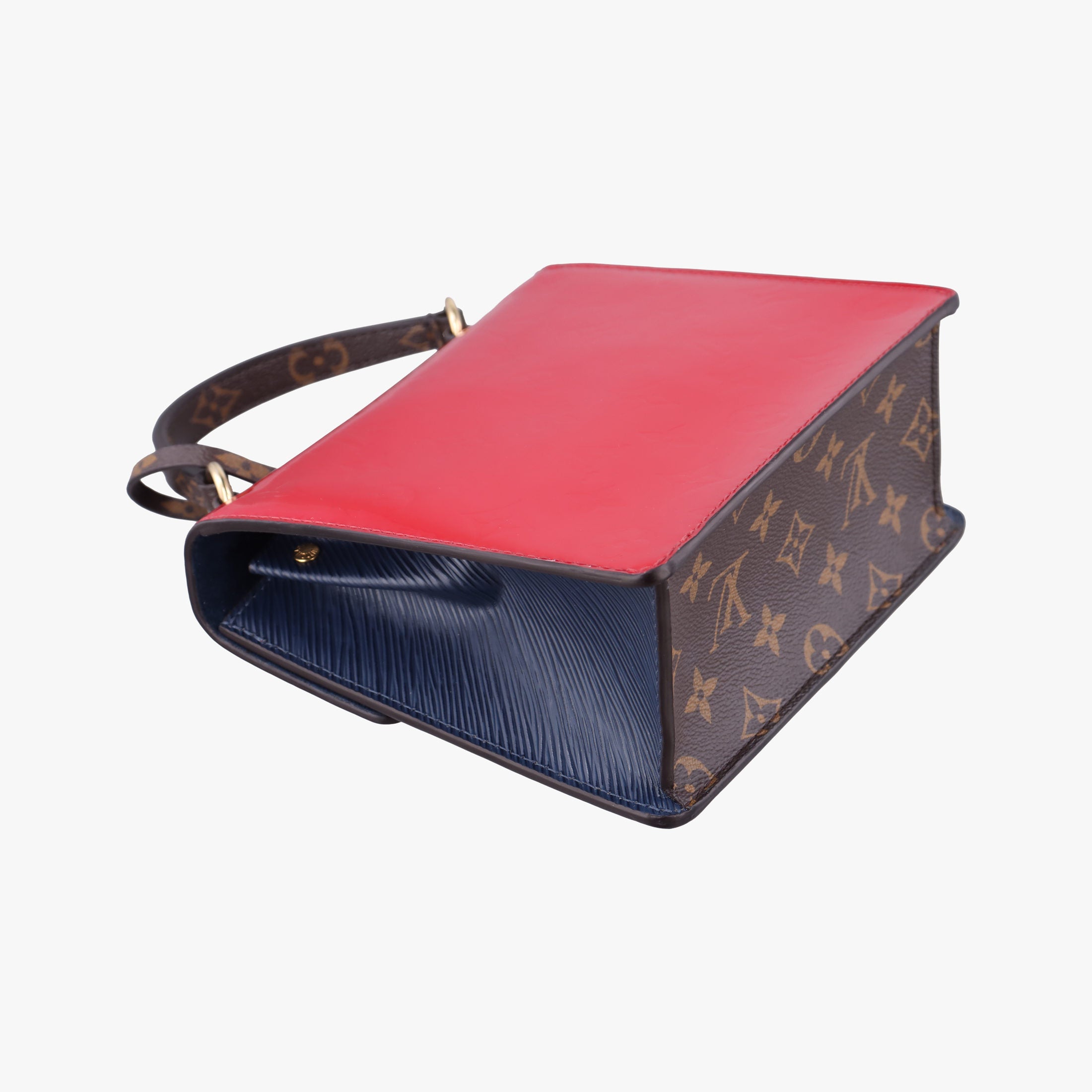 Pre-owned Louis Vuitton Spring street PM Scarlet Red Vernis×Epir×Monogram Canvas M90505 shoulderbag | stylenewstar