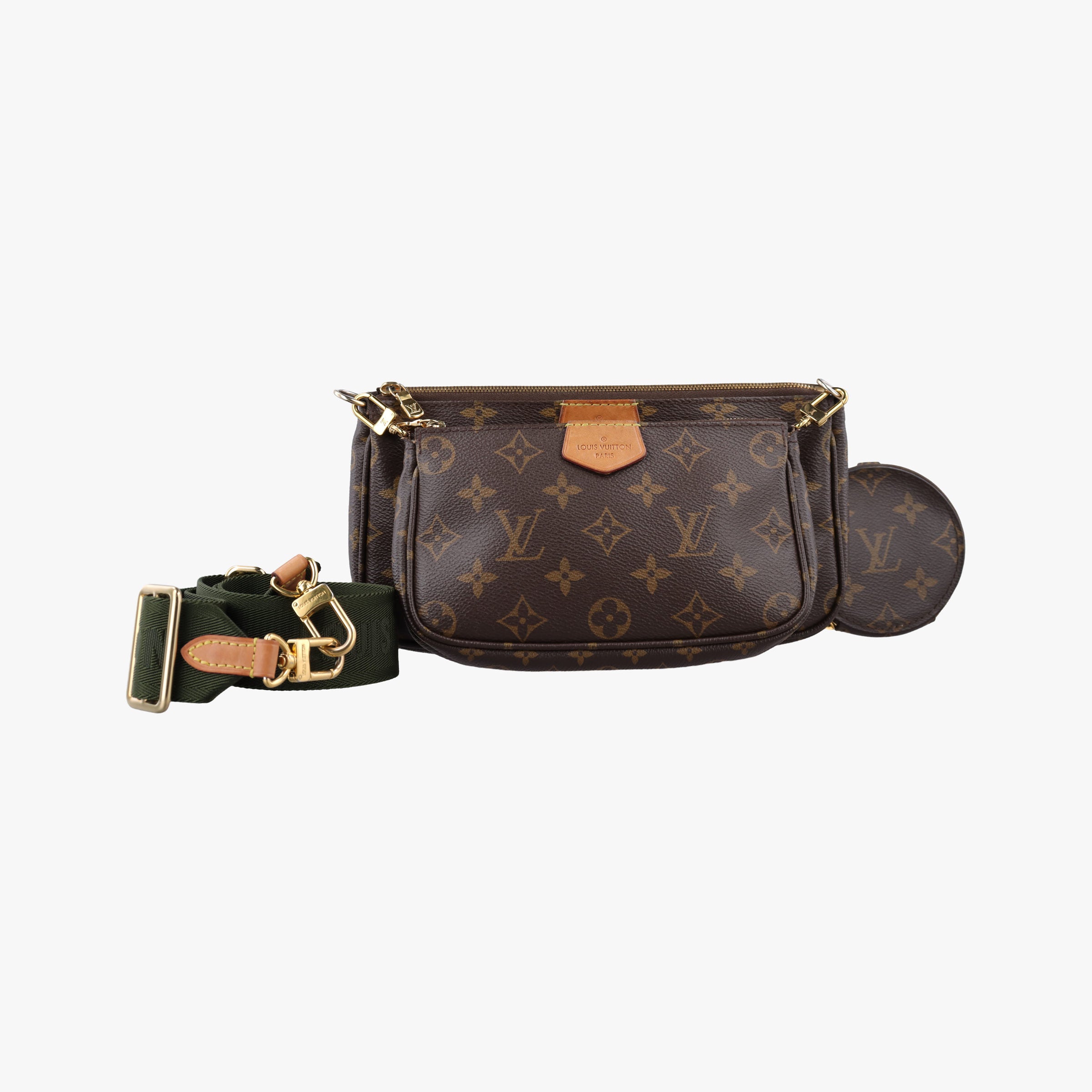 Pre-owned Louis Vuitton MULTI POCHETTE ACCESSOIRES brown×khaki Monogram Canvas M44840 shoulderbag | stylenewstar