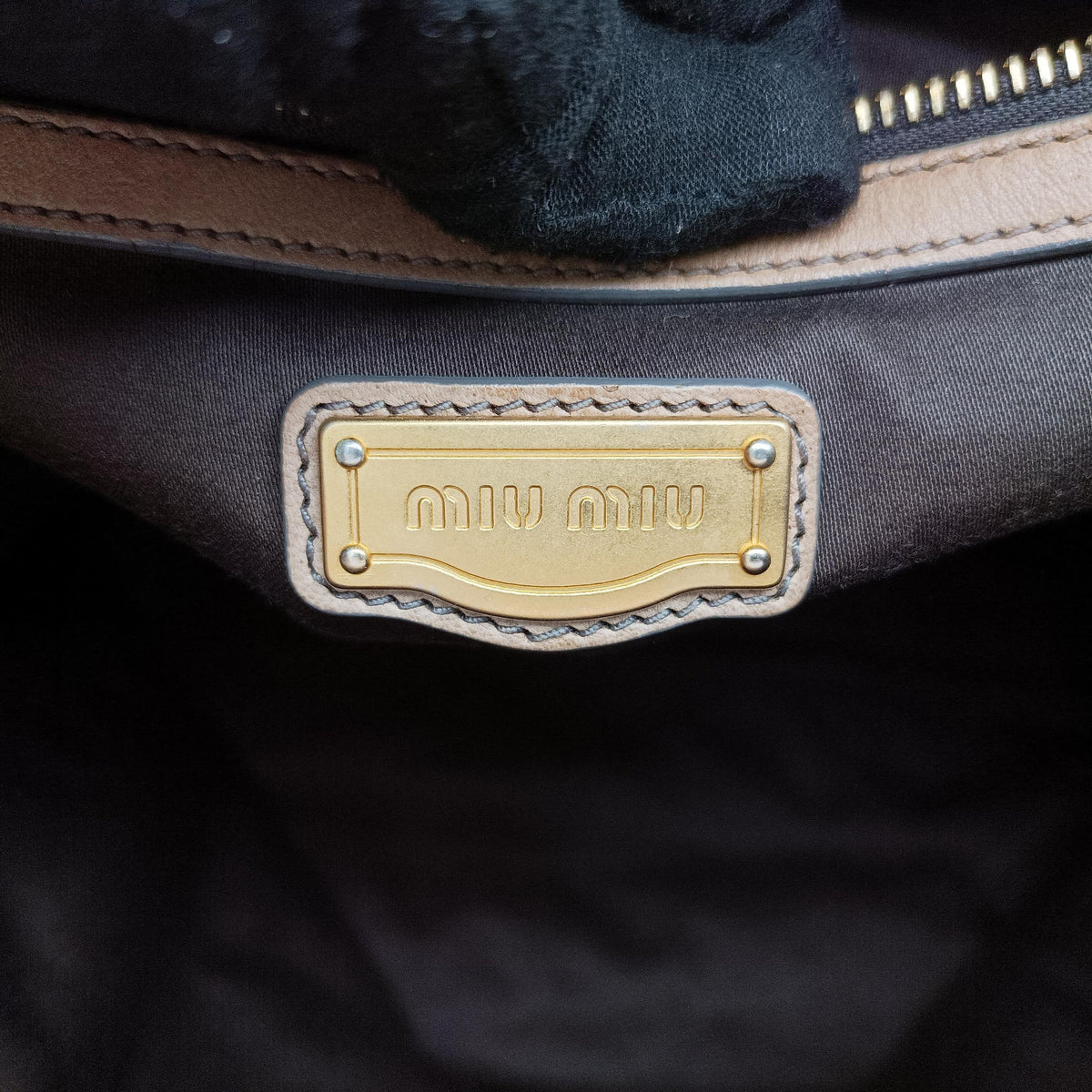 Vintage Miu Miu Intrecciato Brown leather  handbag | stylenewstar