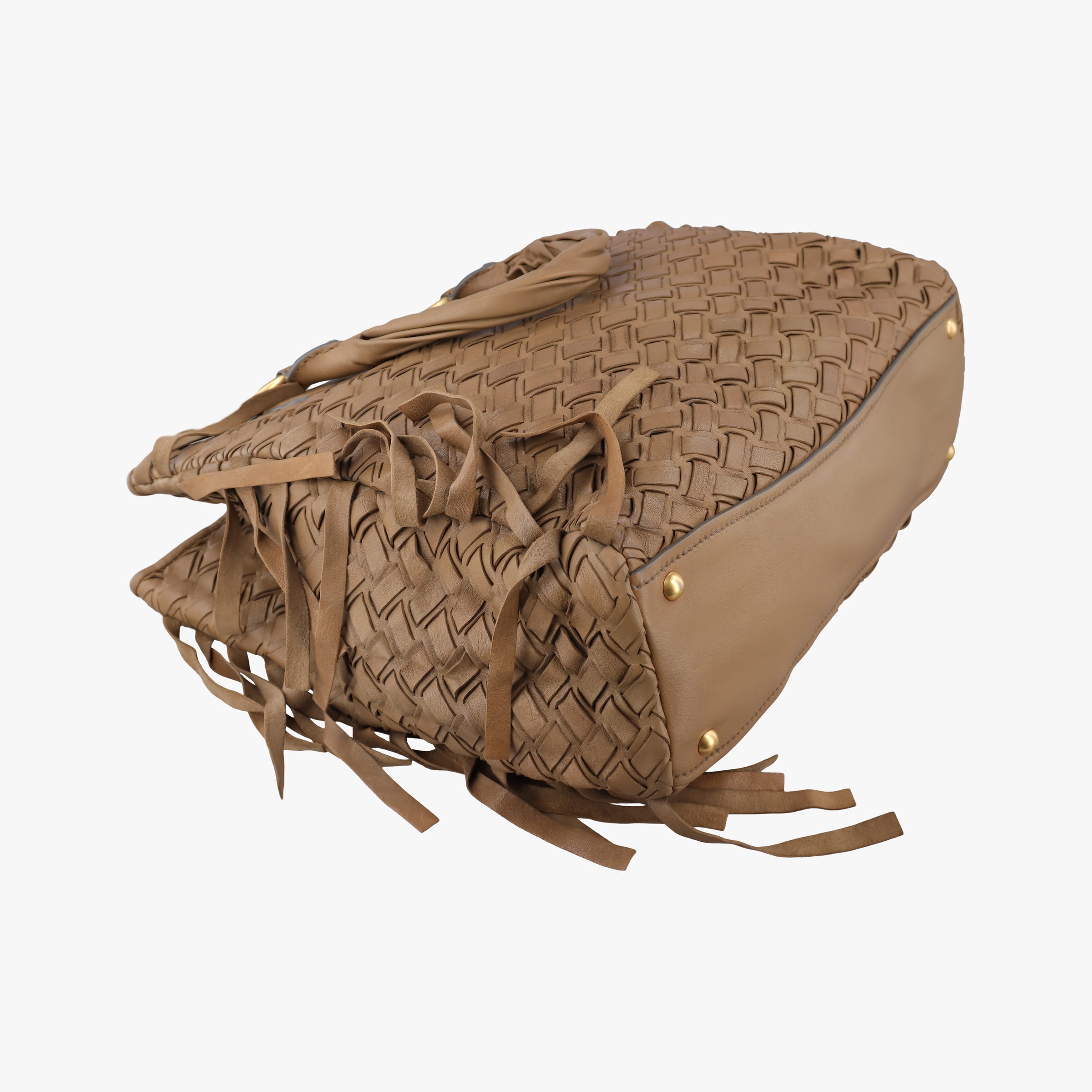 Vintage Miu Miu Intrecciato Brown leather  handbag | stylenewstar