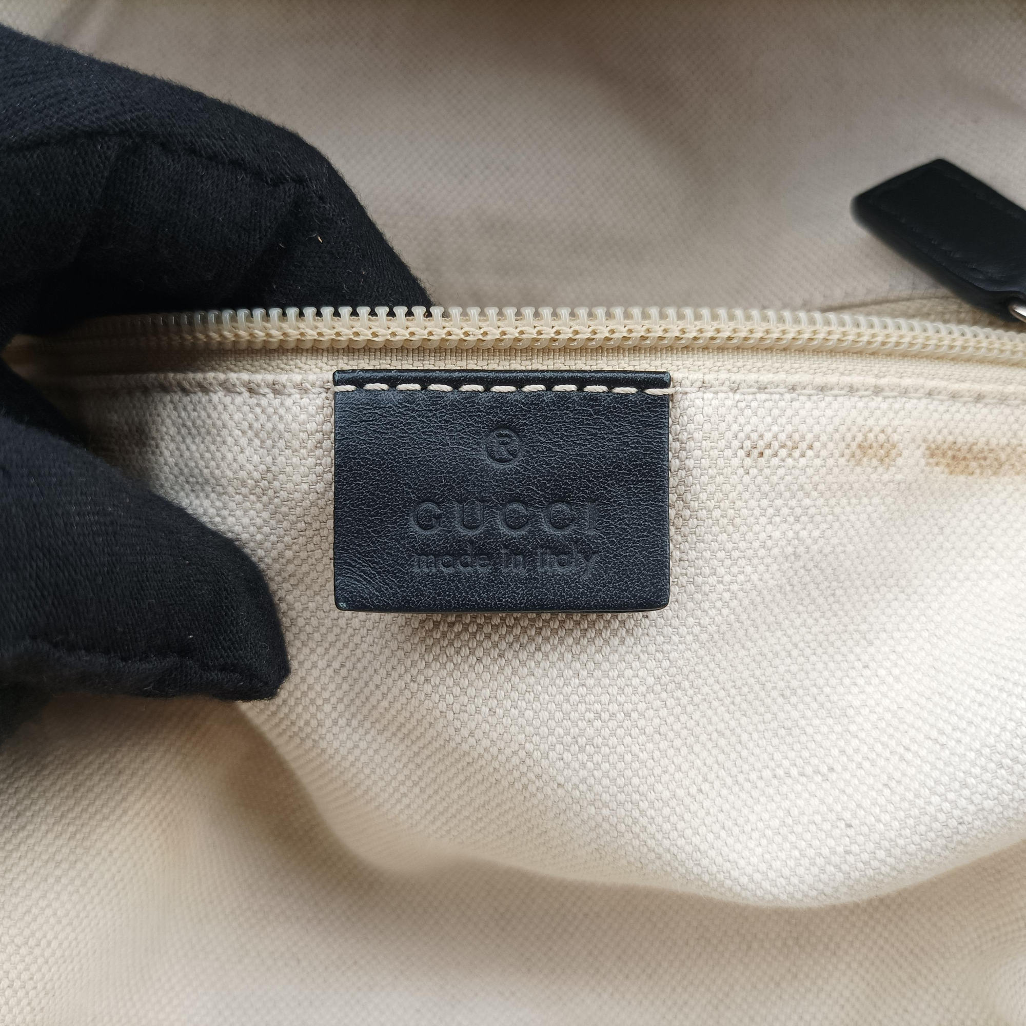 Secondhand Gucci Guccissima Nylon Black nylon 190278 backpack/rucksack | stylenewstar