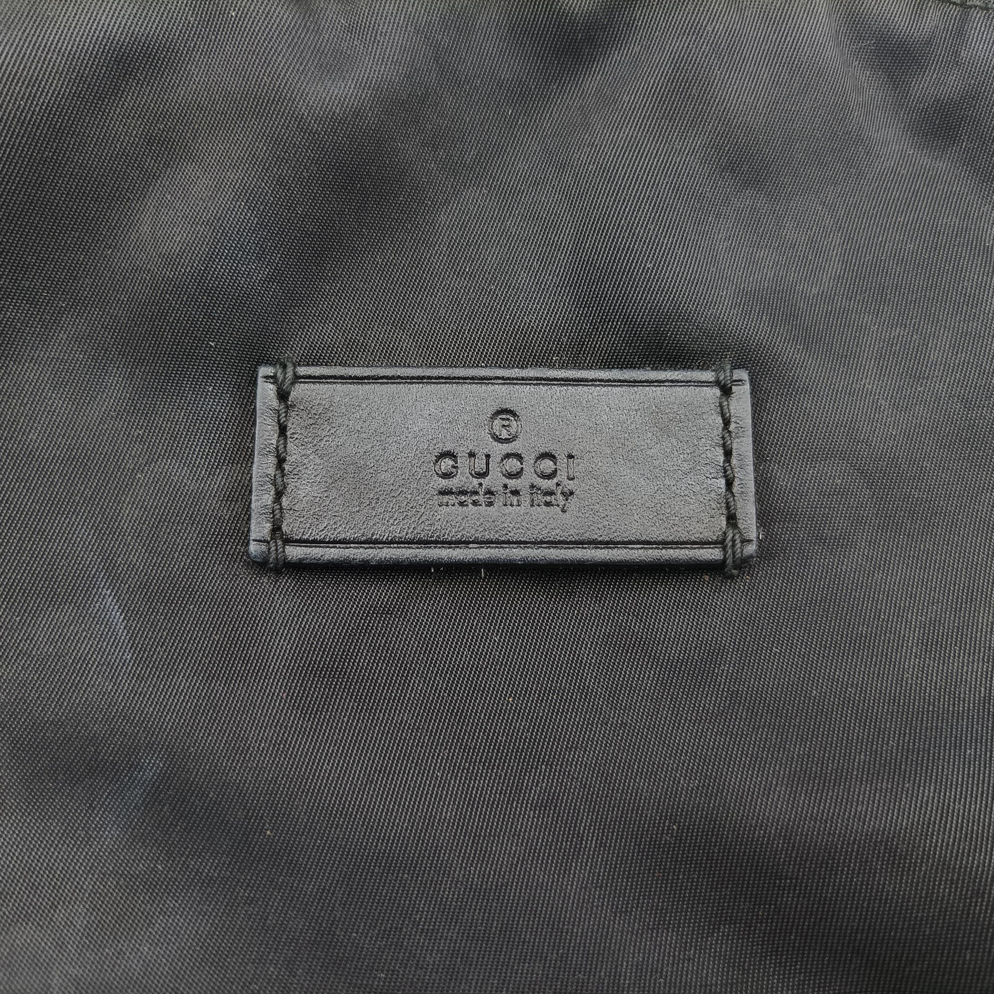 Secondhand Gucci Guccissima Nylon Black nylon 190278 backpack/rucksack | stylenewstar