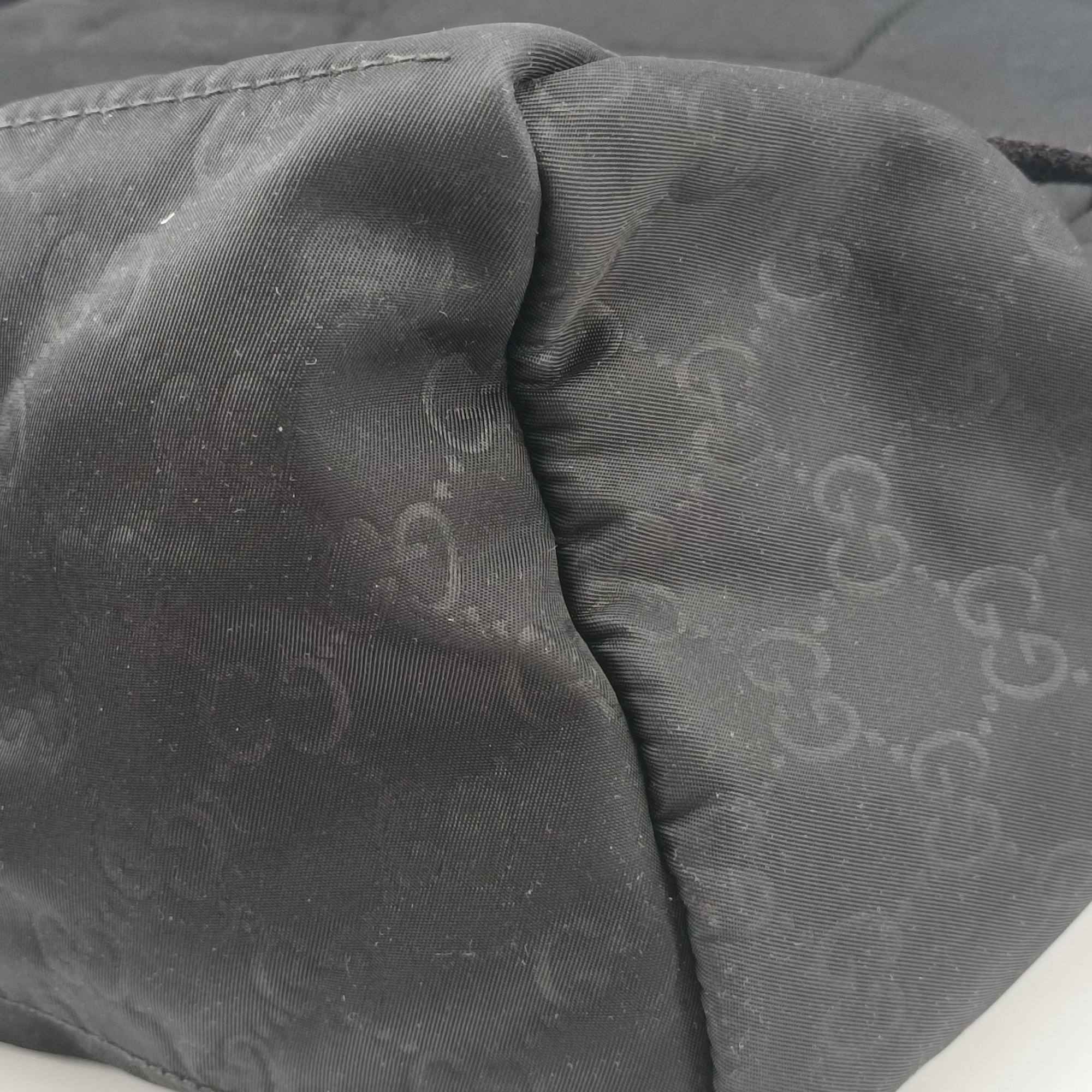 Secondhand Gucci Guccissima Nylon Black nylon 190278 backpack/rucksack | stylenewstar