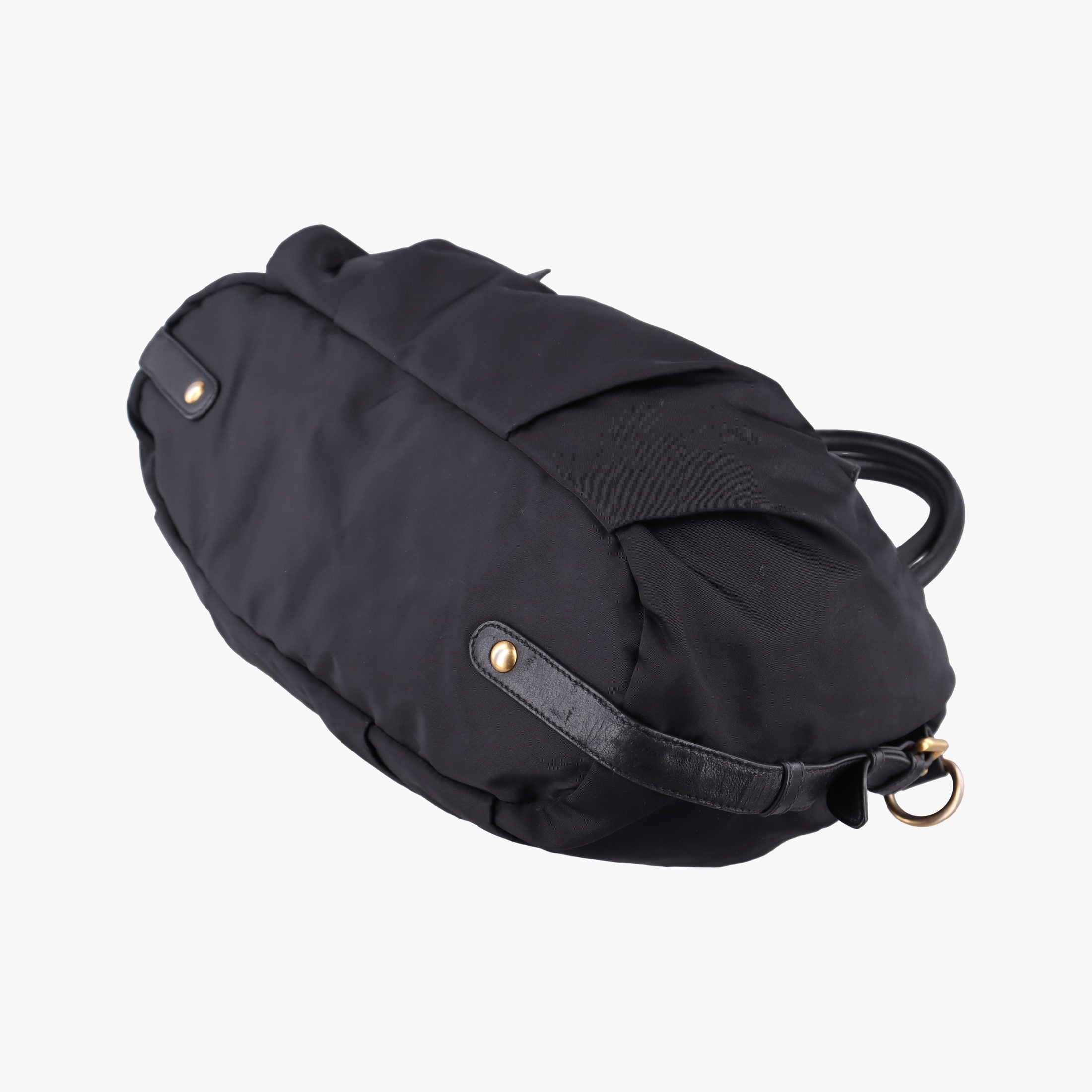 Pre-owned Prada Gaufre Black Nylon BR4259 shoulderbag | stylenewstar
