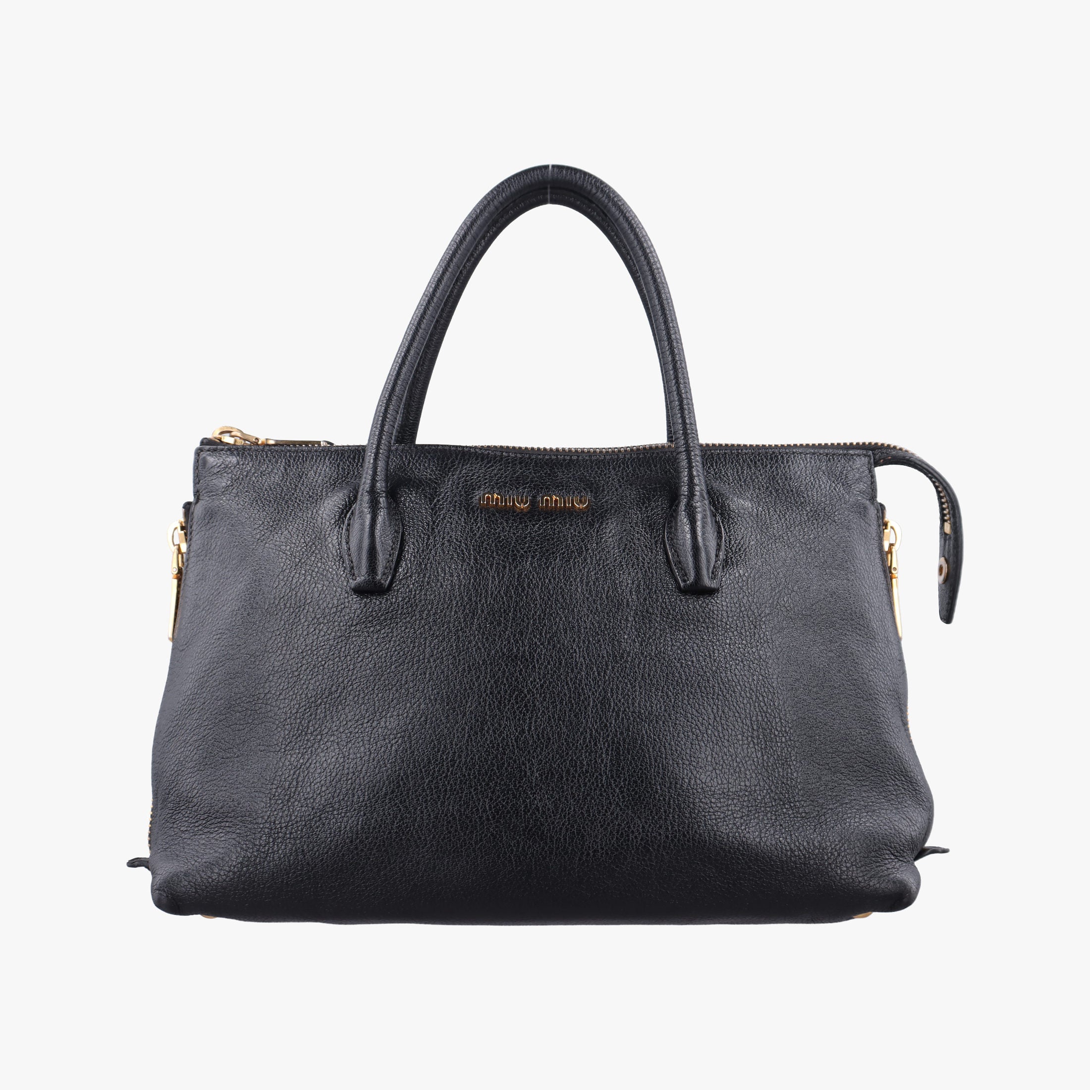 Vintage Miu Miu Madras Black Leather RN1016 handbag | stylenewstar