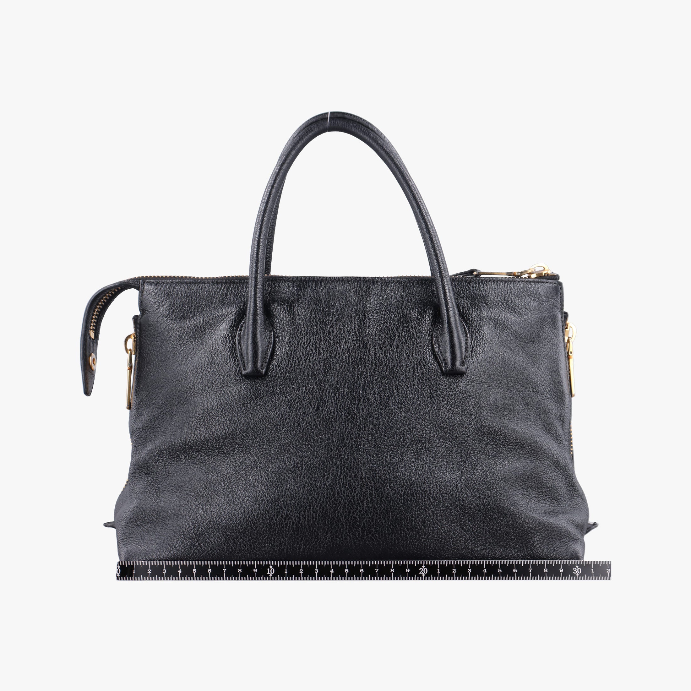 Vintage Miu Miu Madras Black Leather RN1016 handbag | stylenewstar