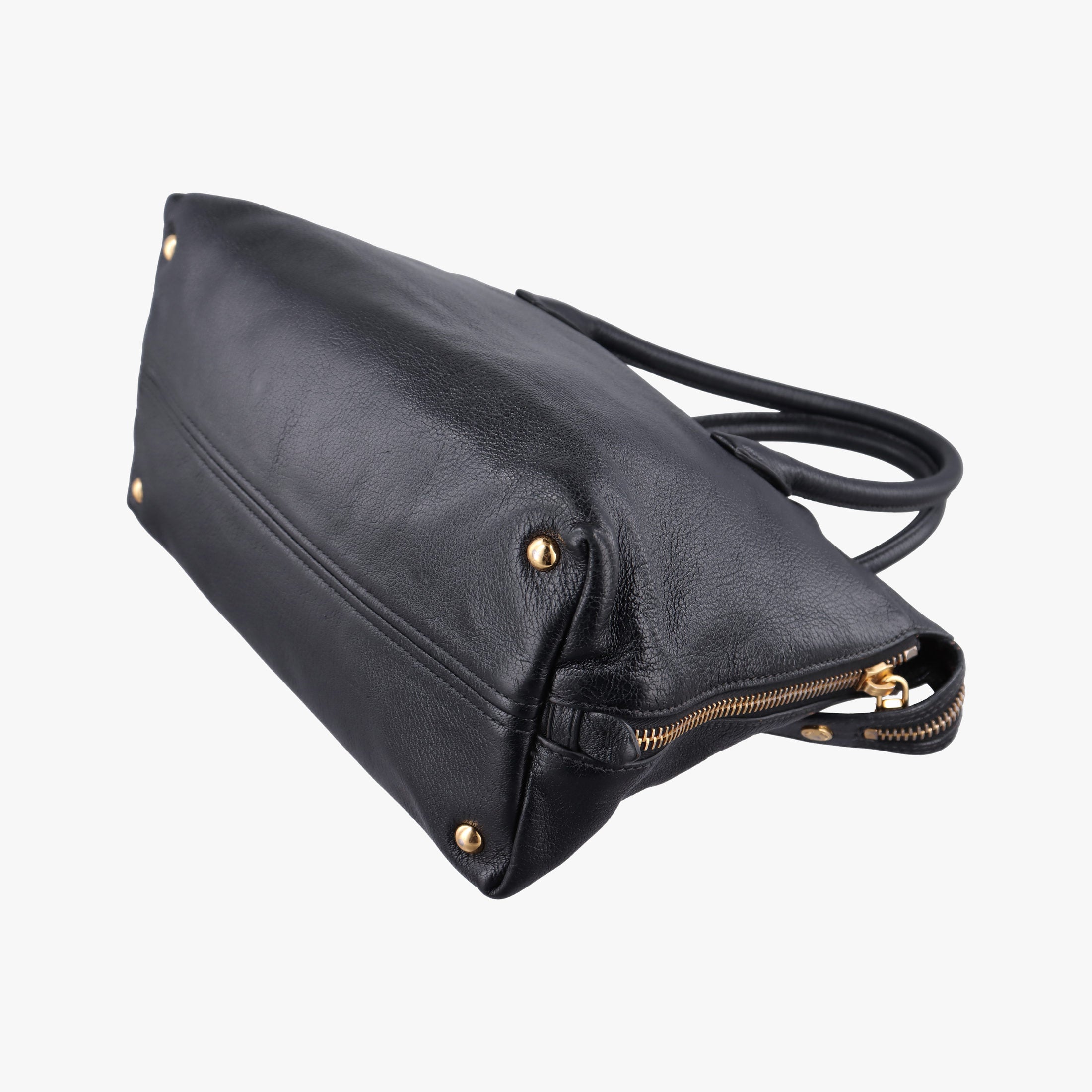 Vintage Miu Miu Madras Black Leather RN1016 handbag | stylenewstar