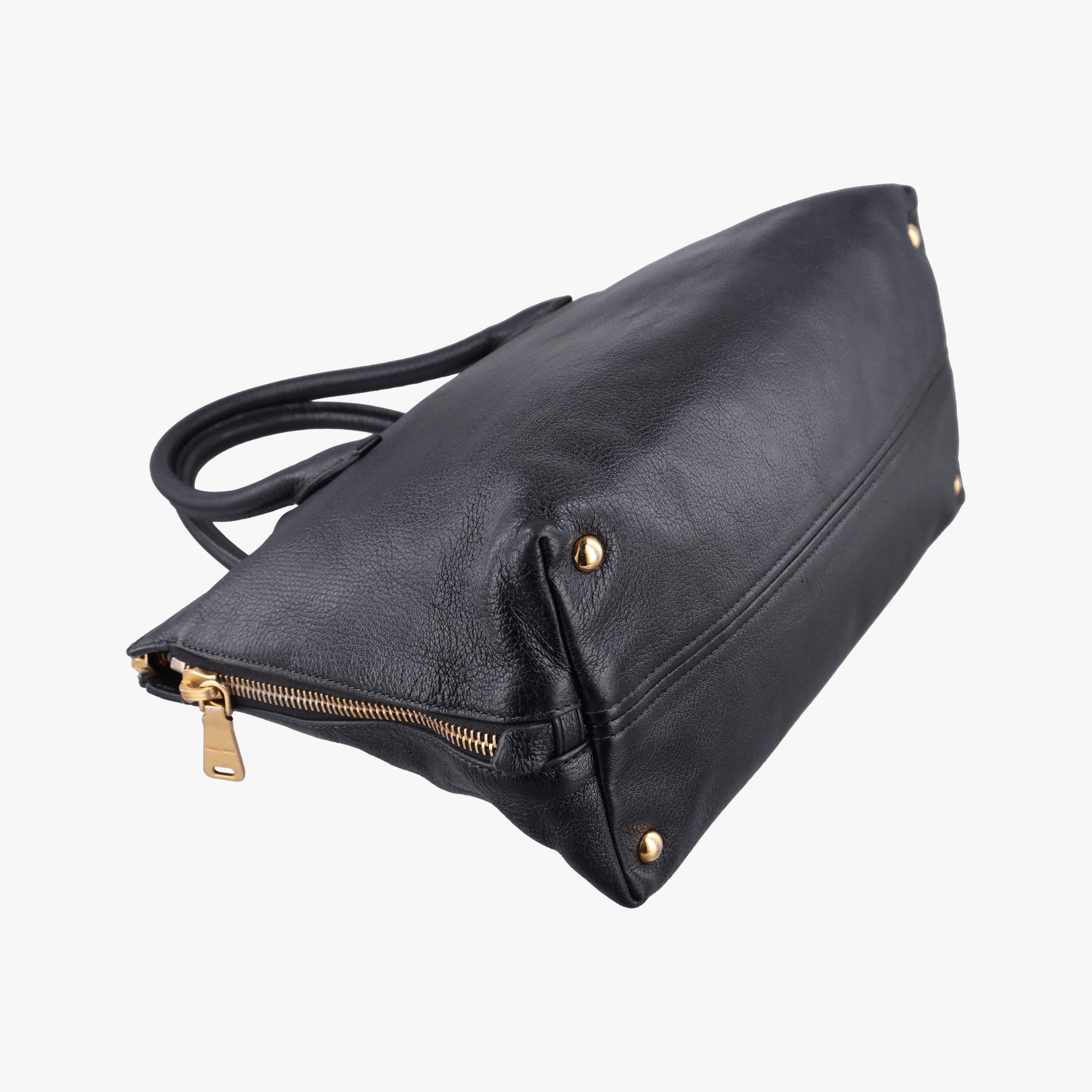 Vintage Miu Miu Madras Black Leather RN1016 handbag | stylenewstar