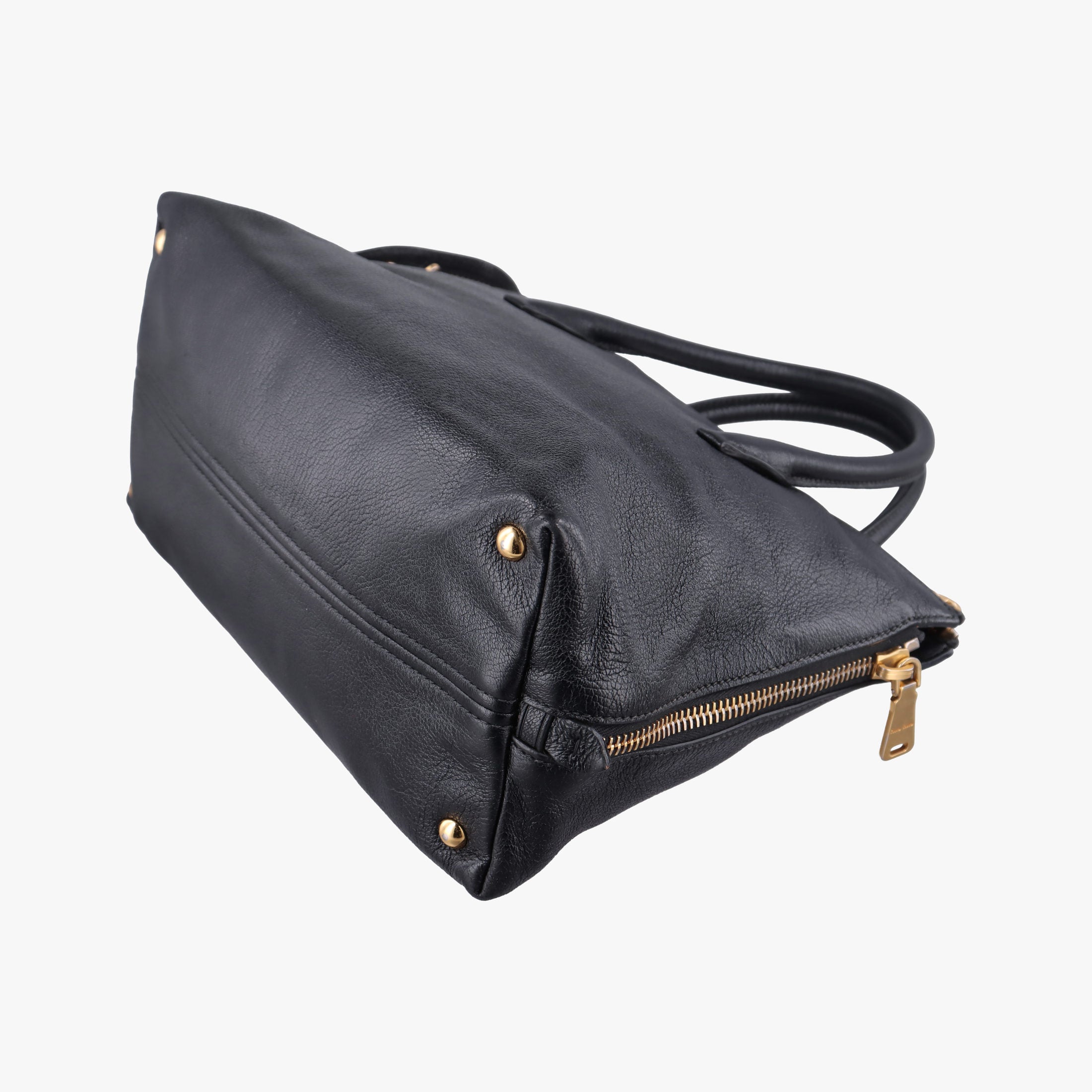 Vintage Miu Miu Madras Black Leather RN1016 handbag | stylenewstar