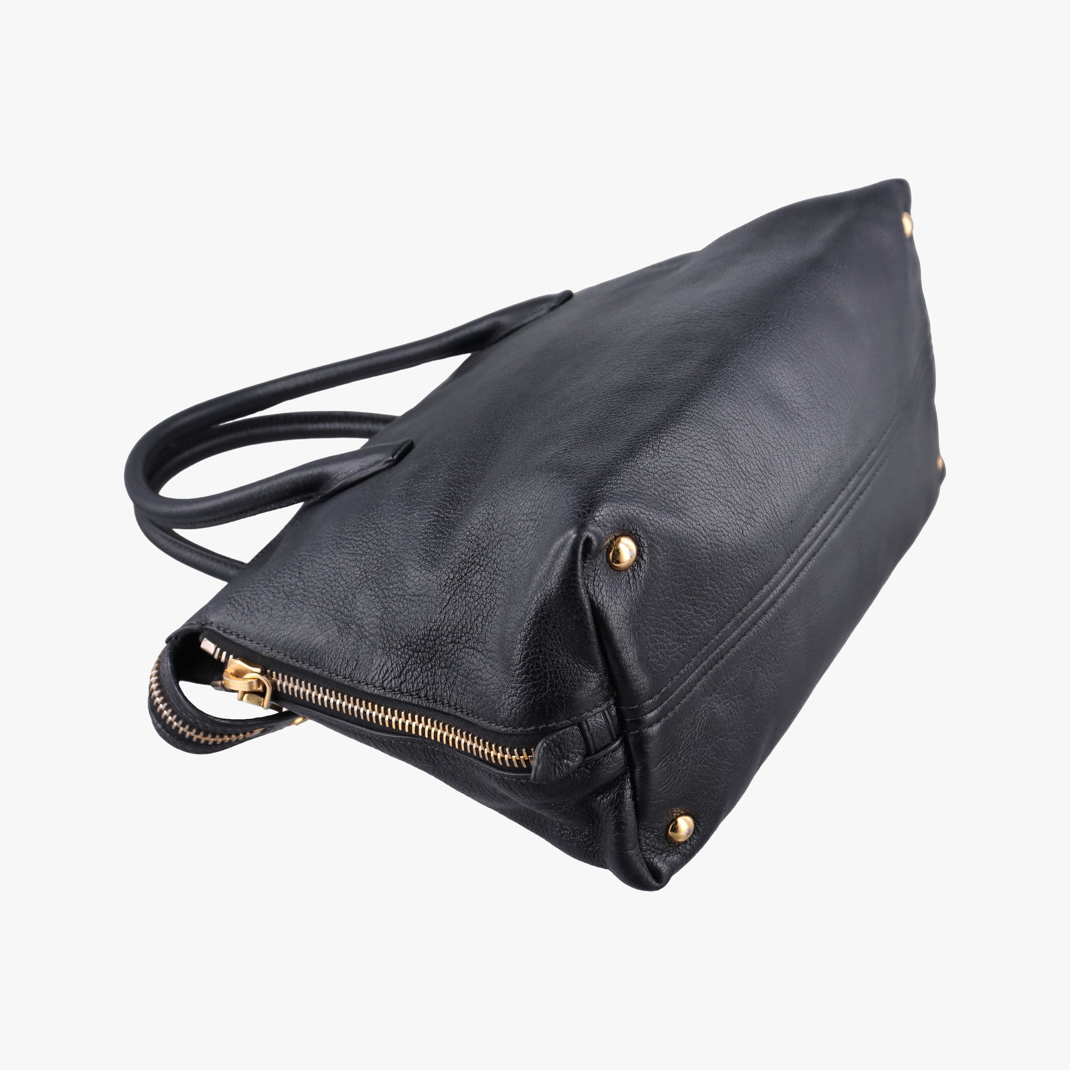 Vintage Miu Miu Madras Black Leather RN1016 handbag | stylenewstar