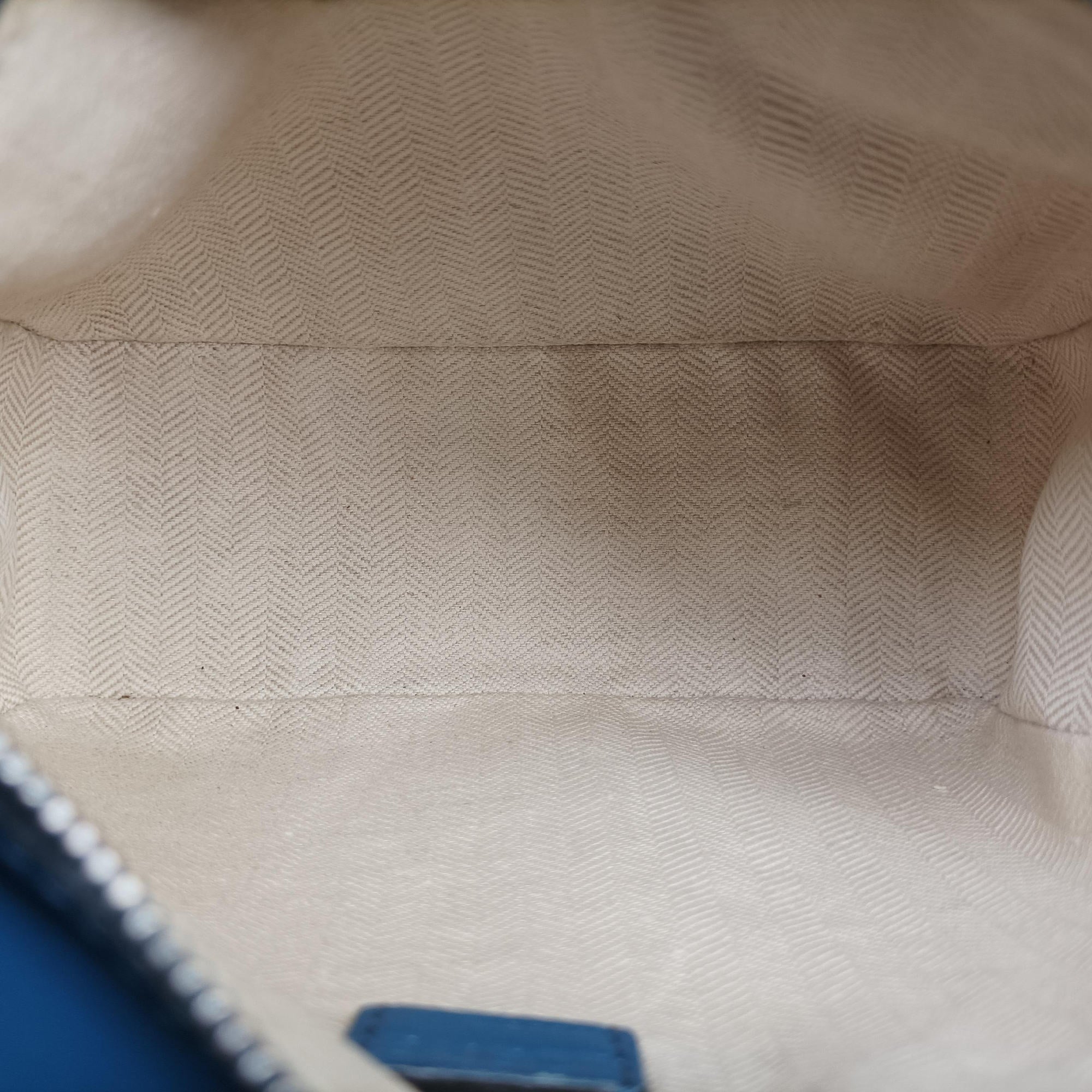 Pre-owned Loewe Puzzle mini Blue Leather  shoulderbag | stylenewstar
