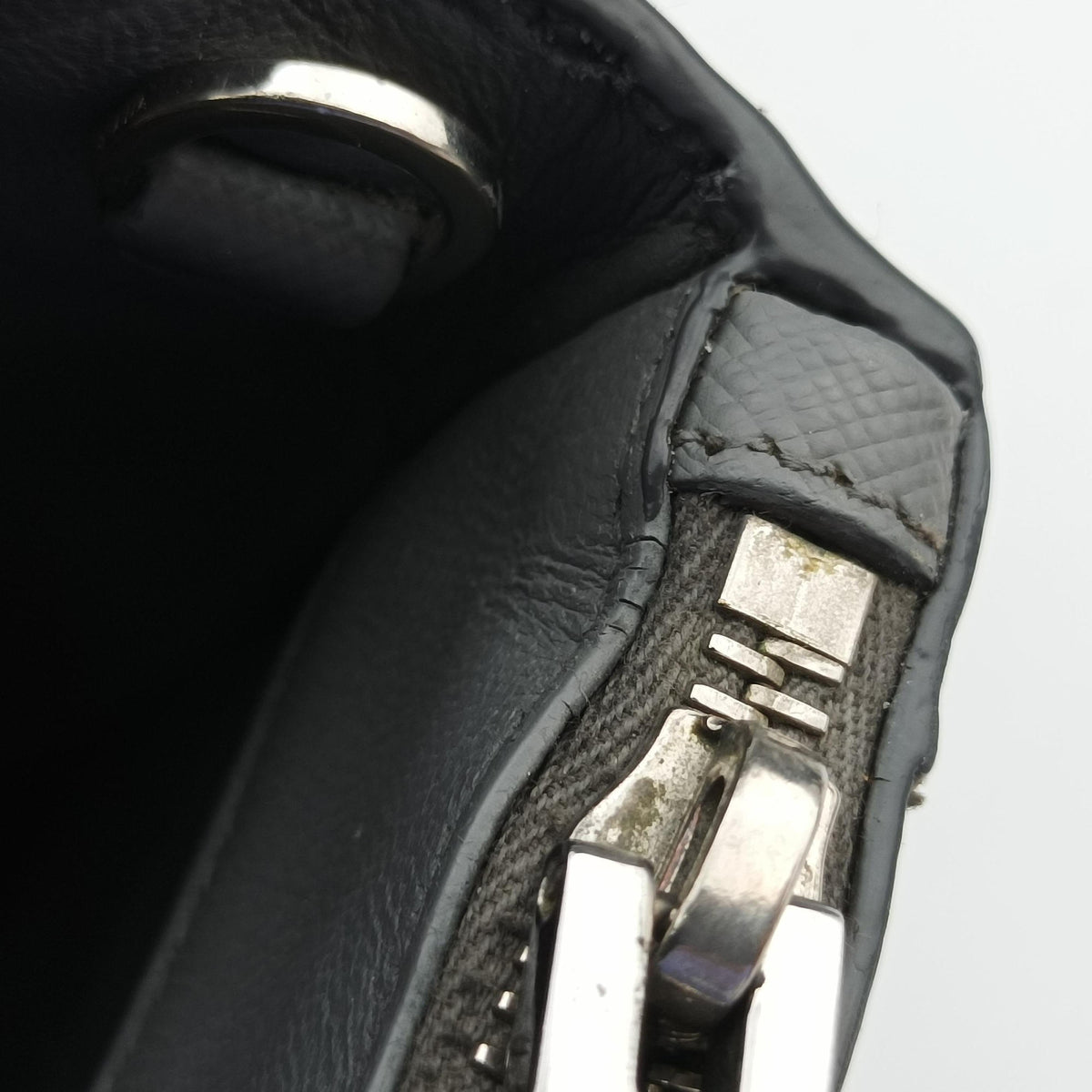 Vintage Prada Galleria White× Gray Saffiano Leather  shoulderbag | stylenewstar