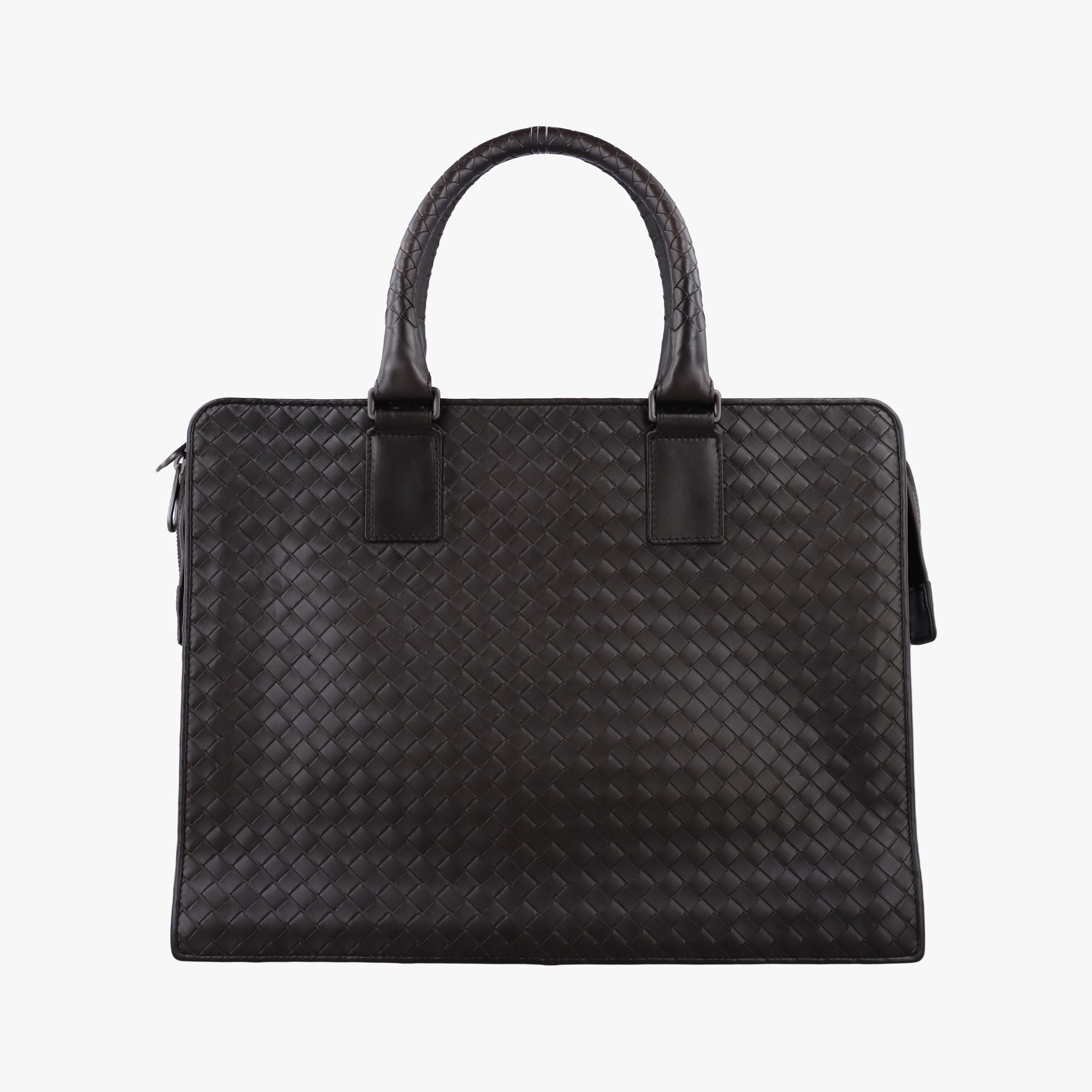 Pre-owned Bottega Veneta Intrecciato Brown lambskin  handbag | stylenewstar