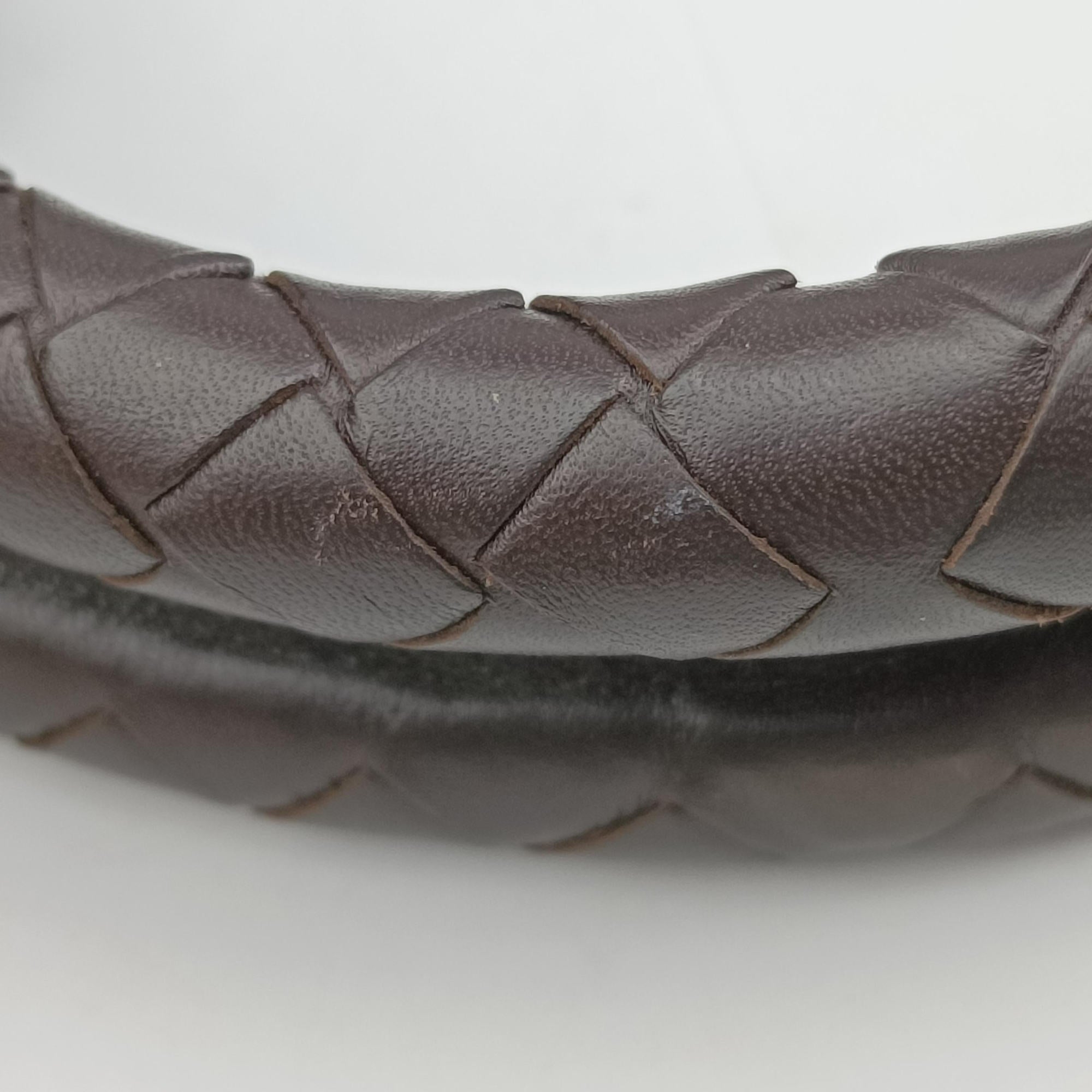 Pre-owned Bottega Veneta Intrecciato Brown lambskin  handbag | stylenewstar