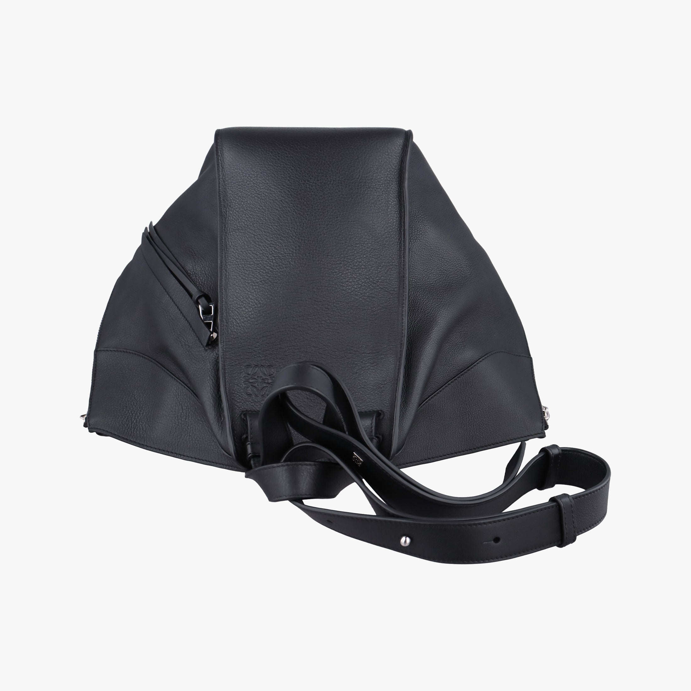 Pre-owned Loewe hammock Black leather  shoulderbag | stylenewstar