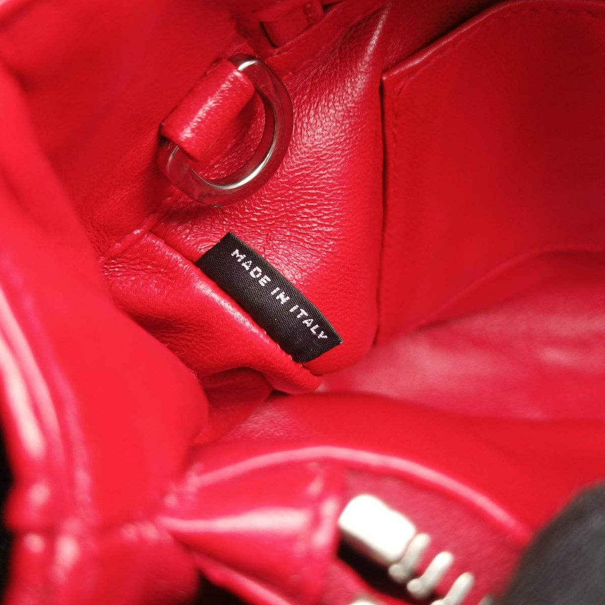 Secondhand Miu Miu Madras Pink × Red Leather  shoulderbag | stylenewstar