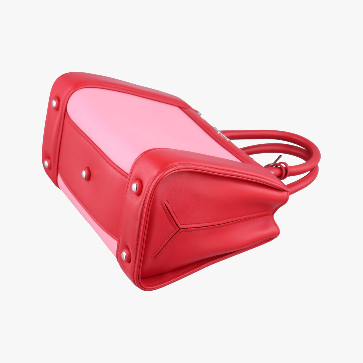 Secondhand Miu Miu Madras Pink × Red Leather  shoulderbag | stylenewstar