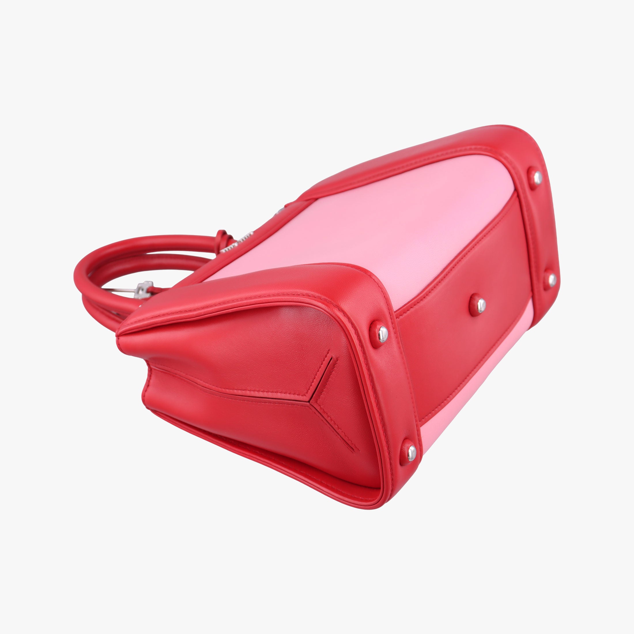 Secondhand Miu Miu Madras Pink × Red Leather  shoulderbag | stylenewstar