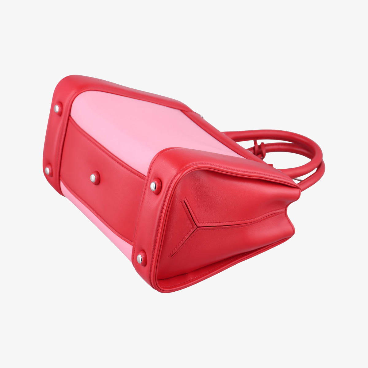 Secondhand Miu Miu Madras Pink × Red Leather  shoulderbag | stylenewstar