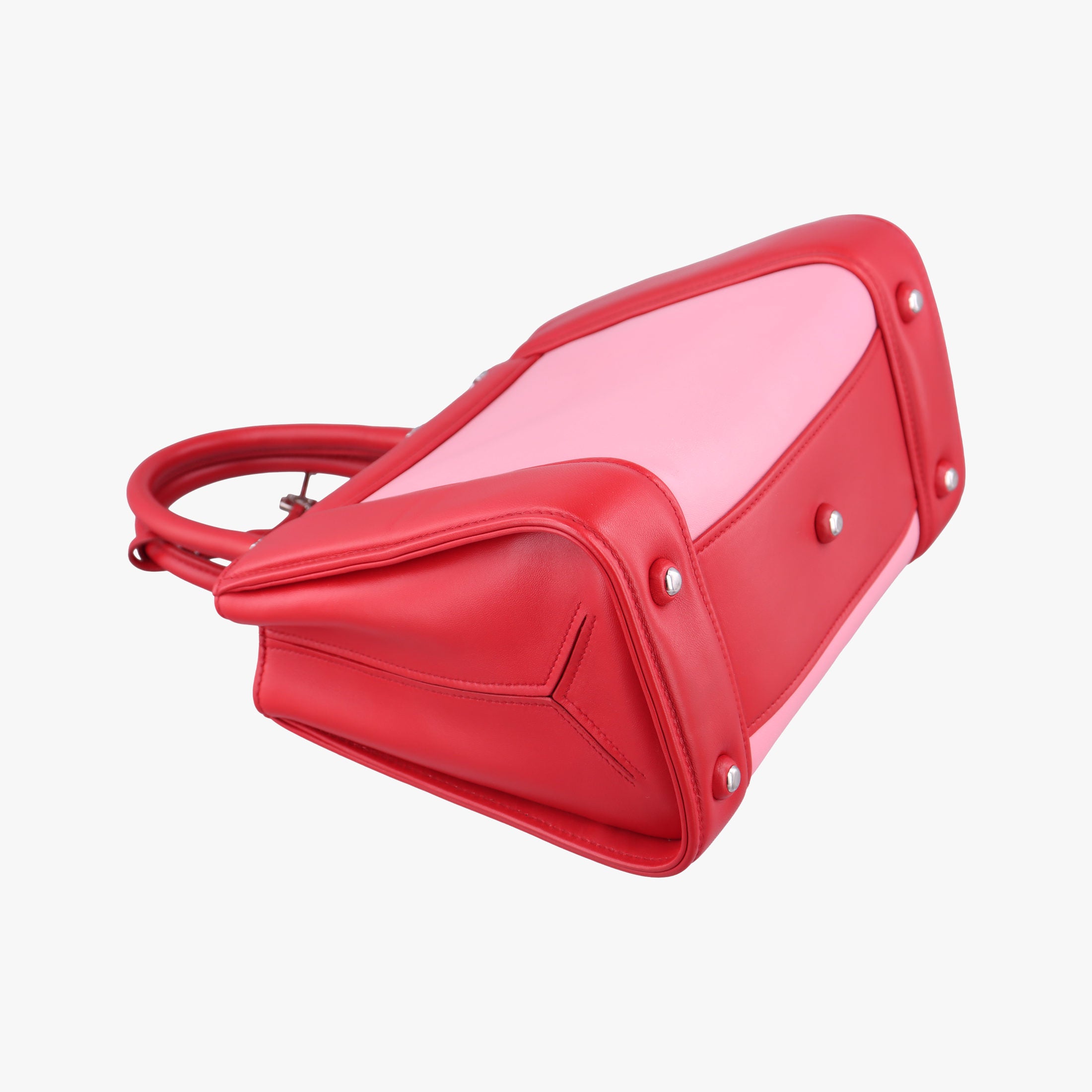 Secondhand Miu Miu Madras Pink × Red Leather  shoulderbag | stylenewstar