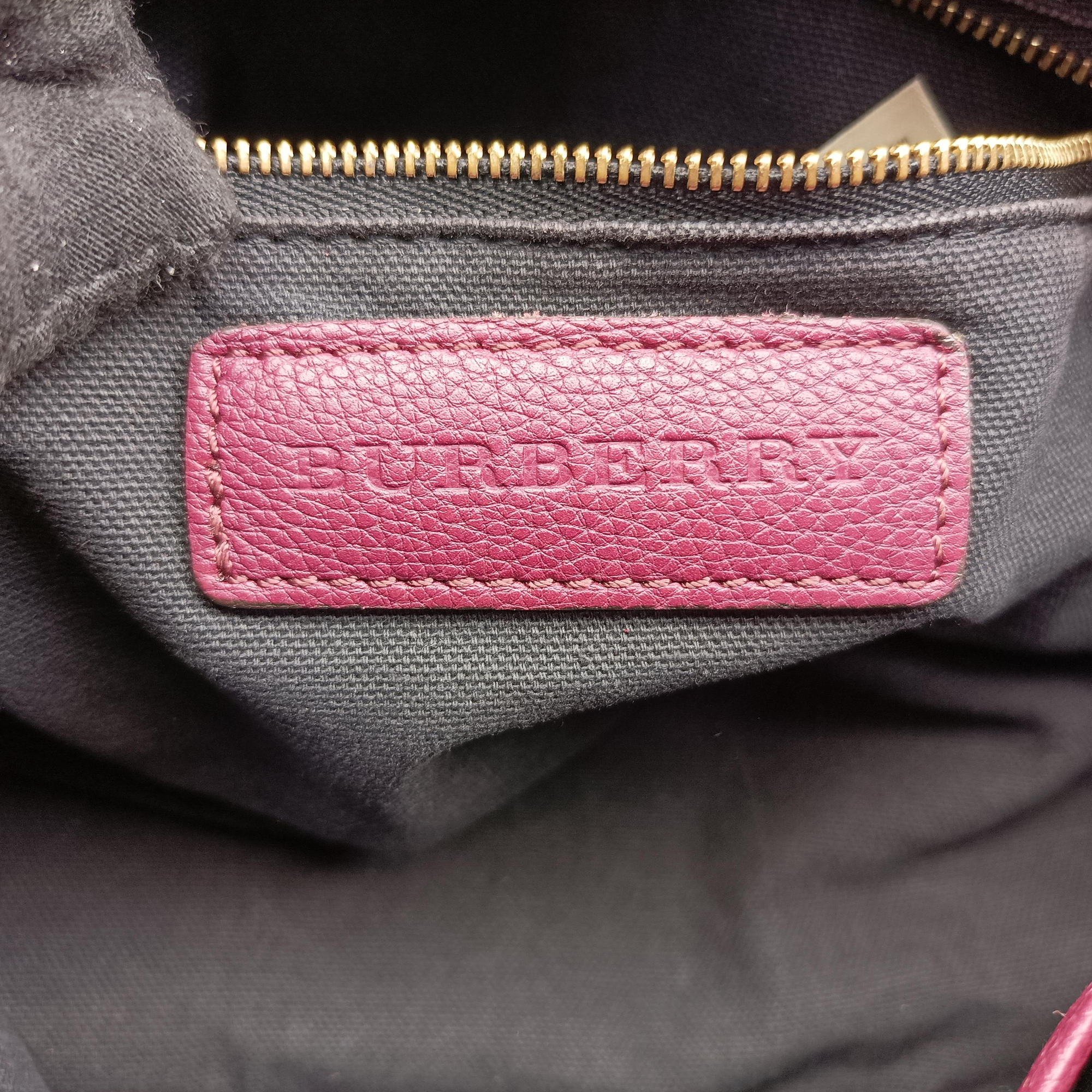 Pre-owned Burberry The Banner Burgundy×Multicolor Leather × canvas  handbag | stylenewstar
