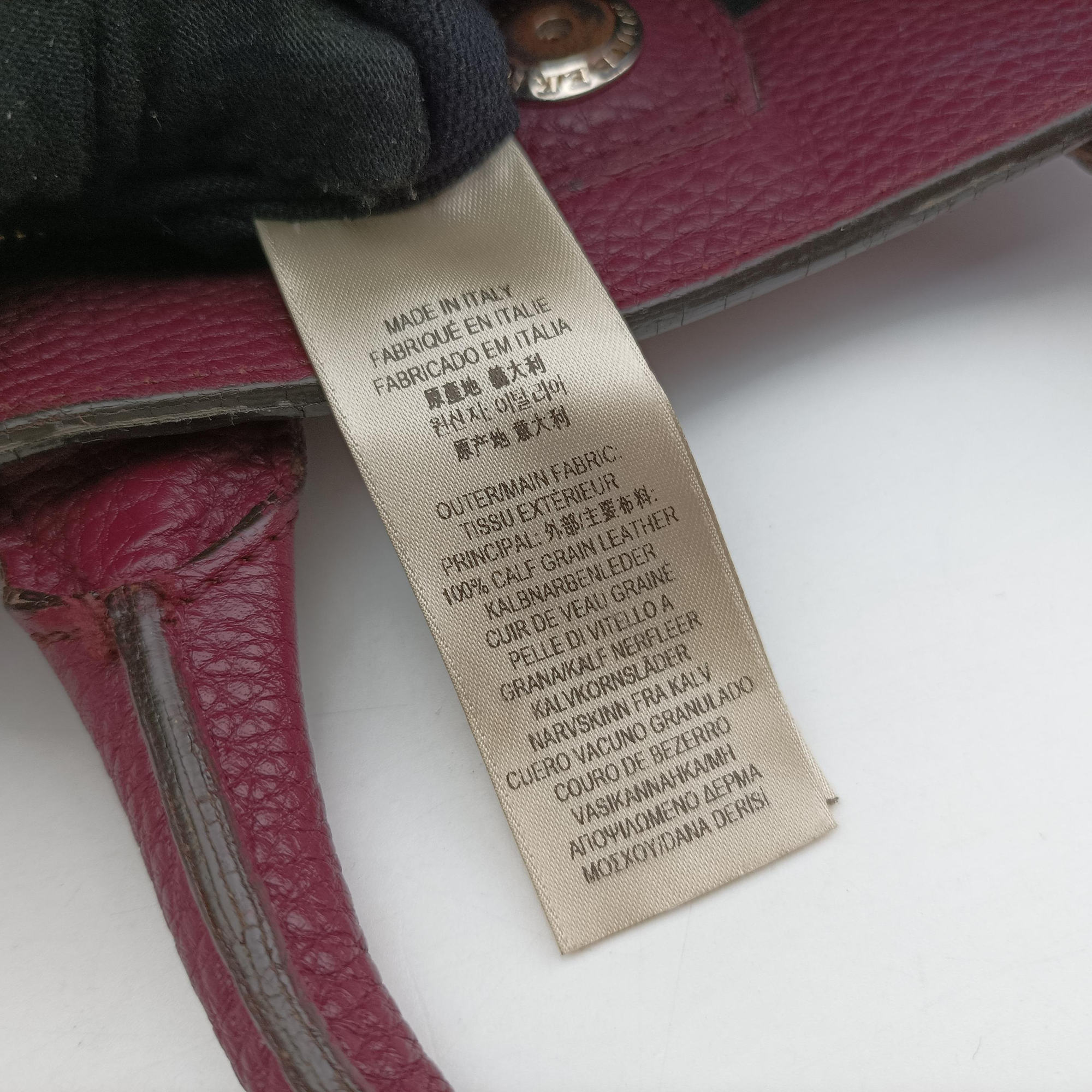 Pre-owned Burberry The Banner Burgundy×Multicolor Leather × canvas  handbag | stylenewstar