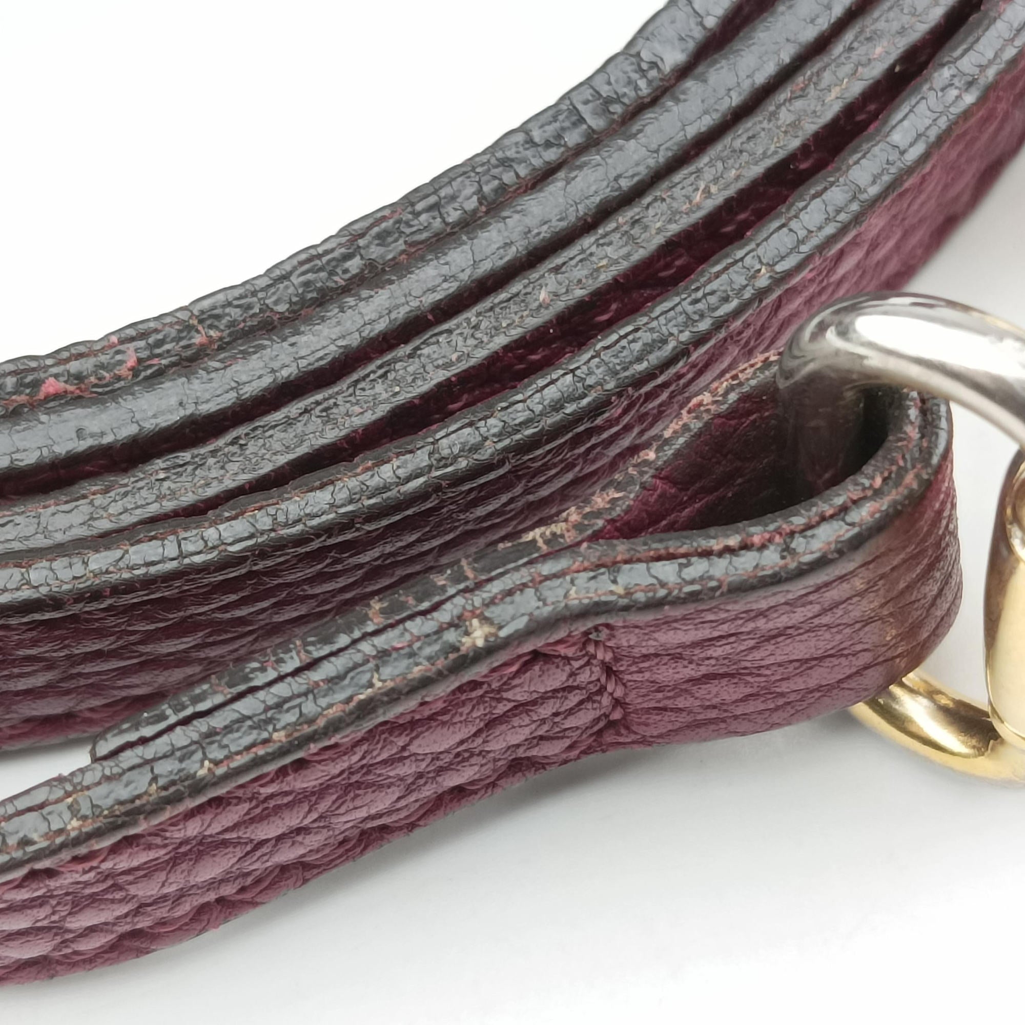 Pre-owned Burberry The Banner Burgundy×Multicolor Leather × canvas  handbag | stylenewstar