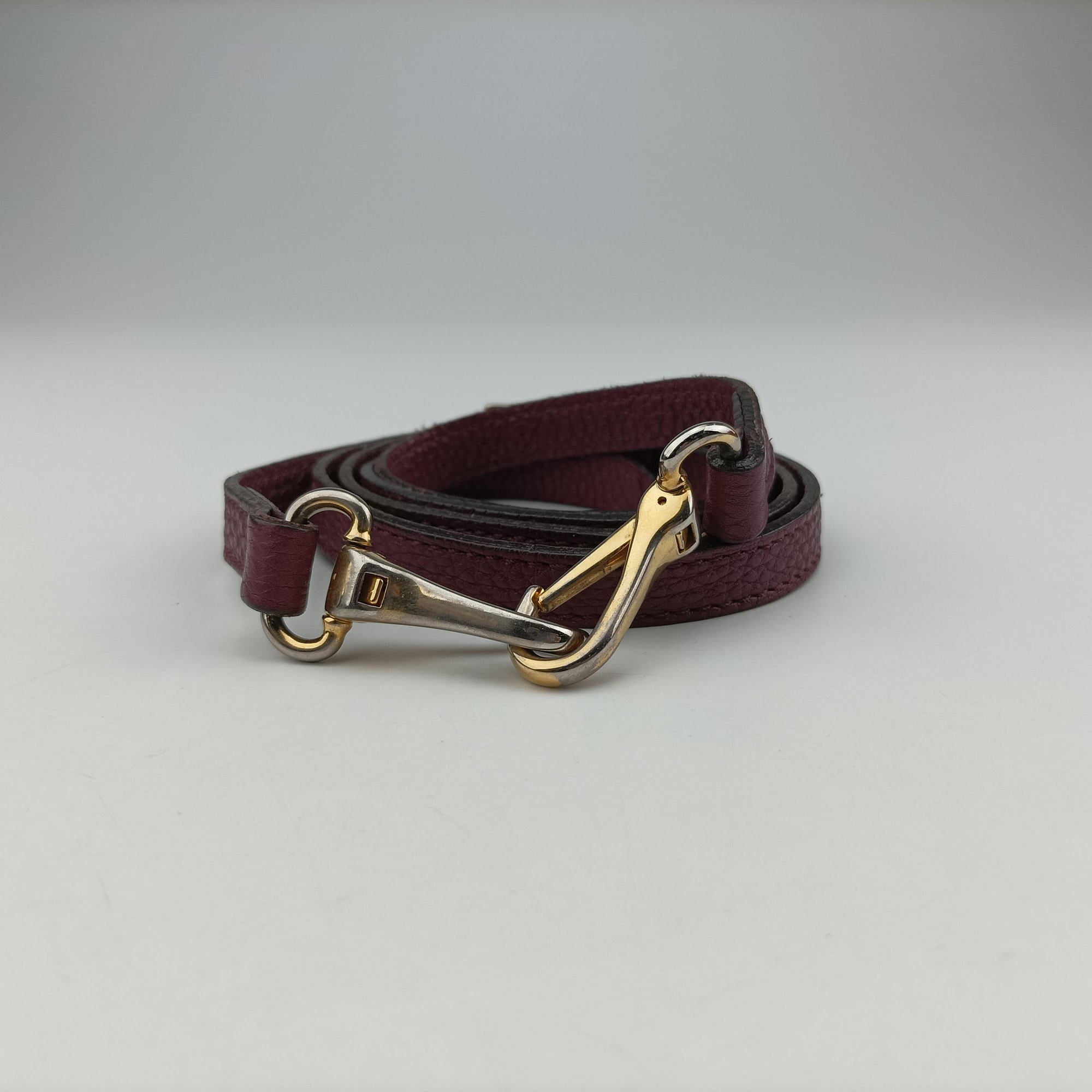 Pre-owned Burberry The Banner Burgundy×Multicolor Leather × canvas  handbag | stylenewstar