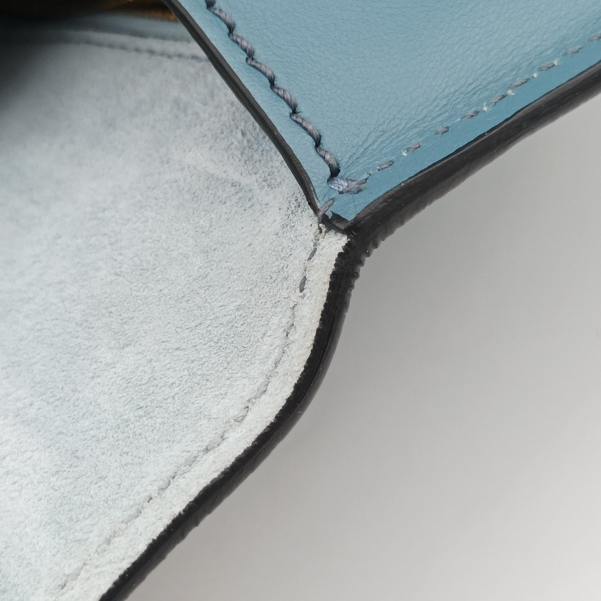 Pre-owned Miu Miu Miu Lady Blue×multiclor Leather  shoulderbag | stylenewstar