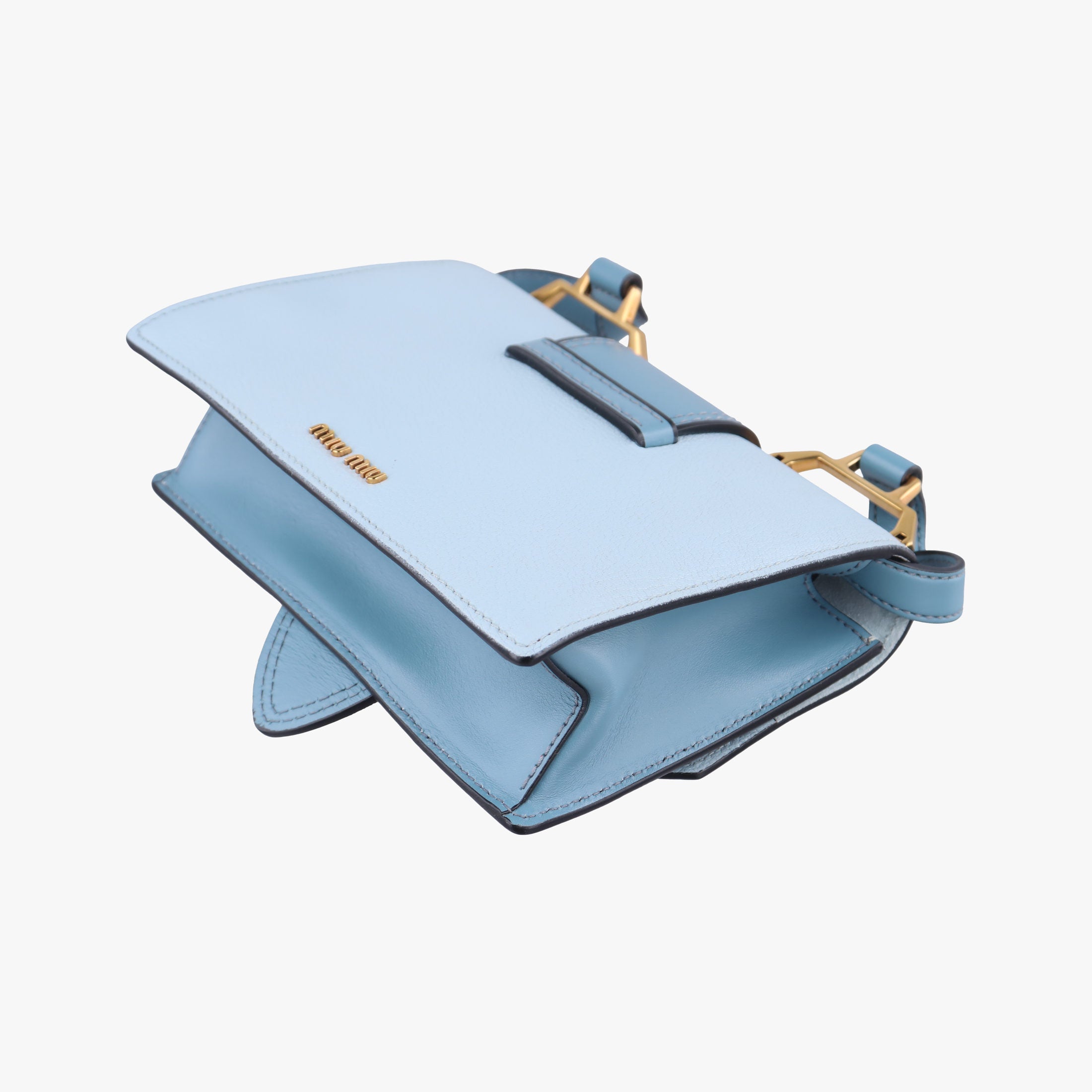 Pre-owned Miu Miu Miu Lady Blue×multiclor Leather  shoulderbag | stylenewstar