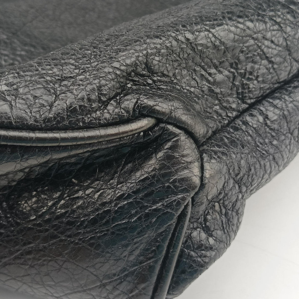 Pre-owned Balenciaga Classic Black Arena Lambskin  shoulderbag | stylenewstar