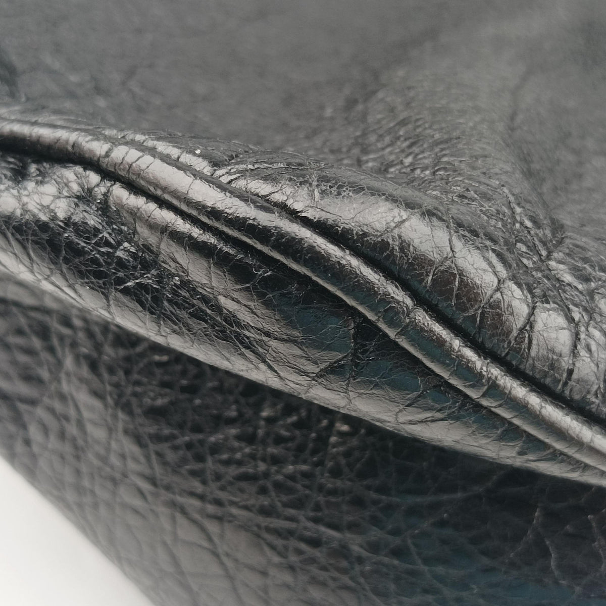Pre-owned Balenciaga Classic Black Arena Lambskin  shoulderbag | stylenewstar