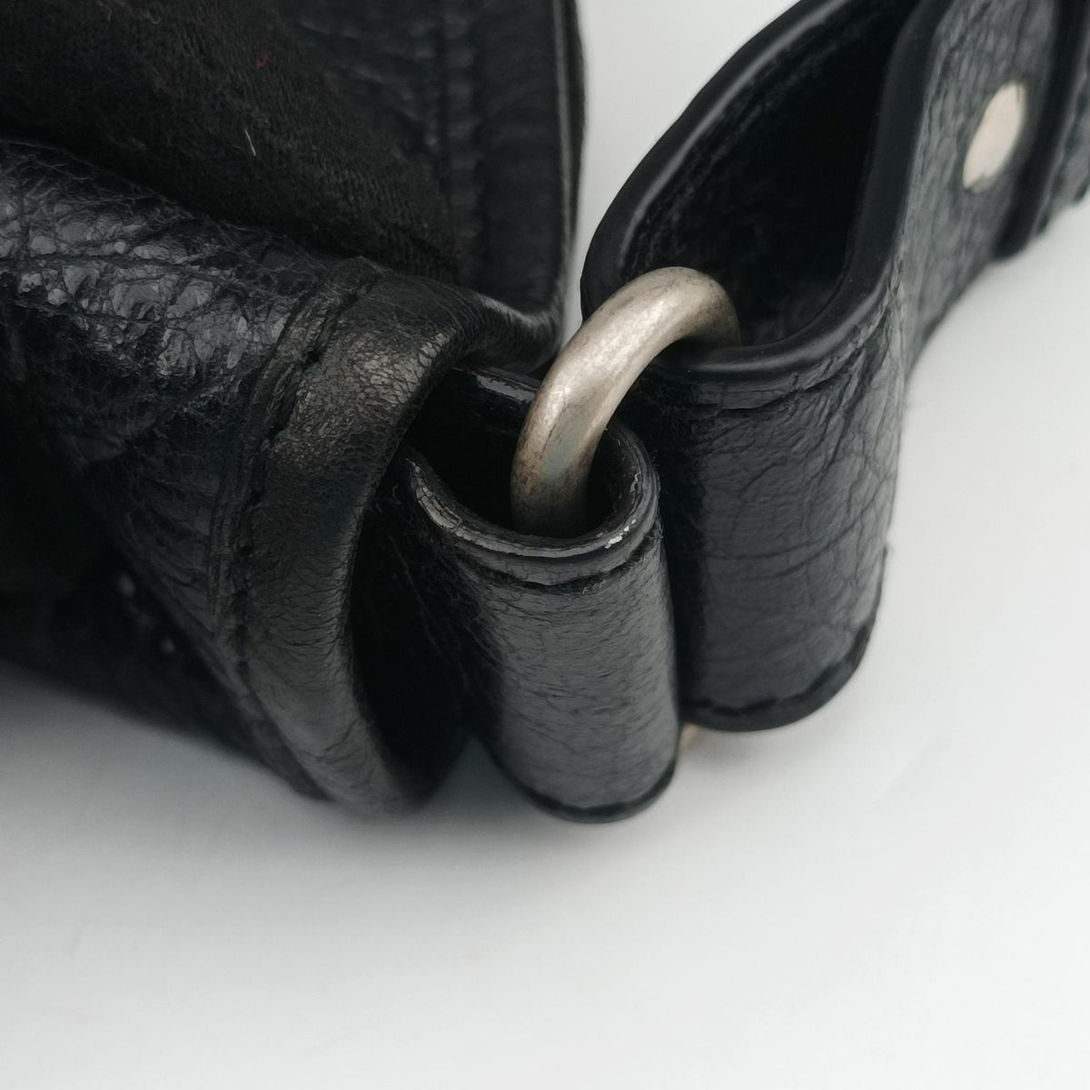 Pre-owned Balenciaga Classic Black Arena Lambskin  shoulderbag | stylenewstar