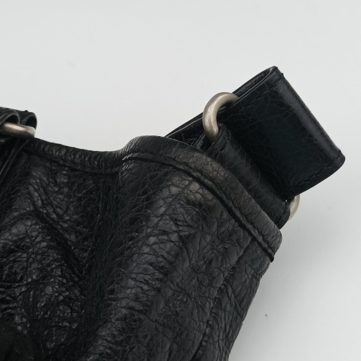Pre-owned Balenciaga Classic Black Arena Lambskin  shoulderbag | stylenewstar