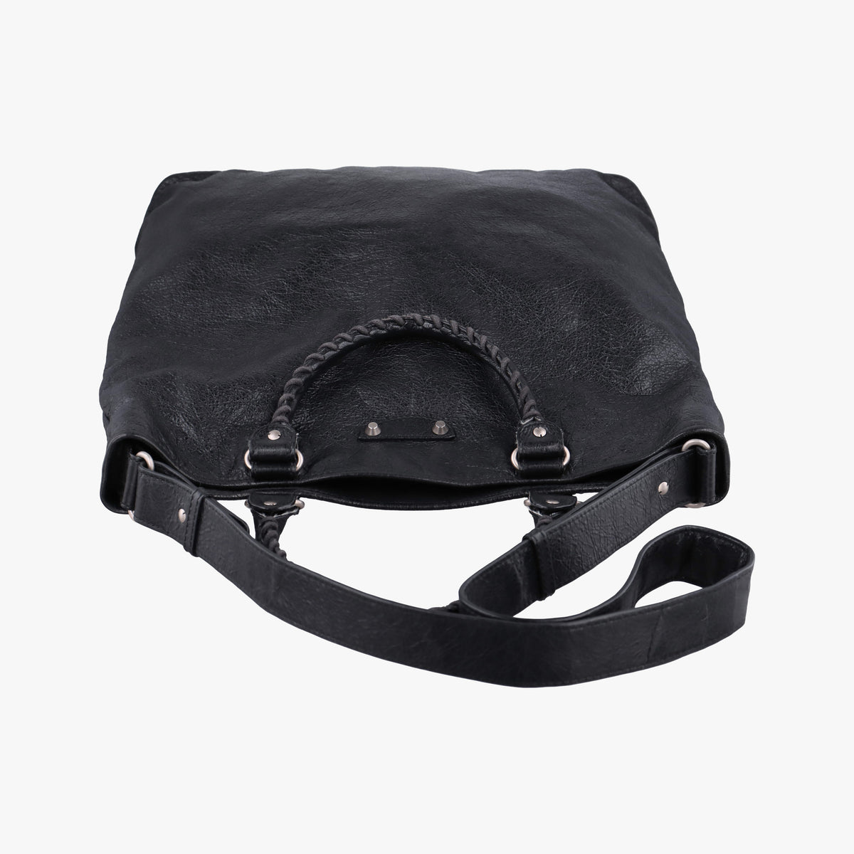 Pre-owned Balenciaga Classic Black Arena Lambskin  shoulderbag | stylenewstar