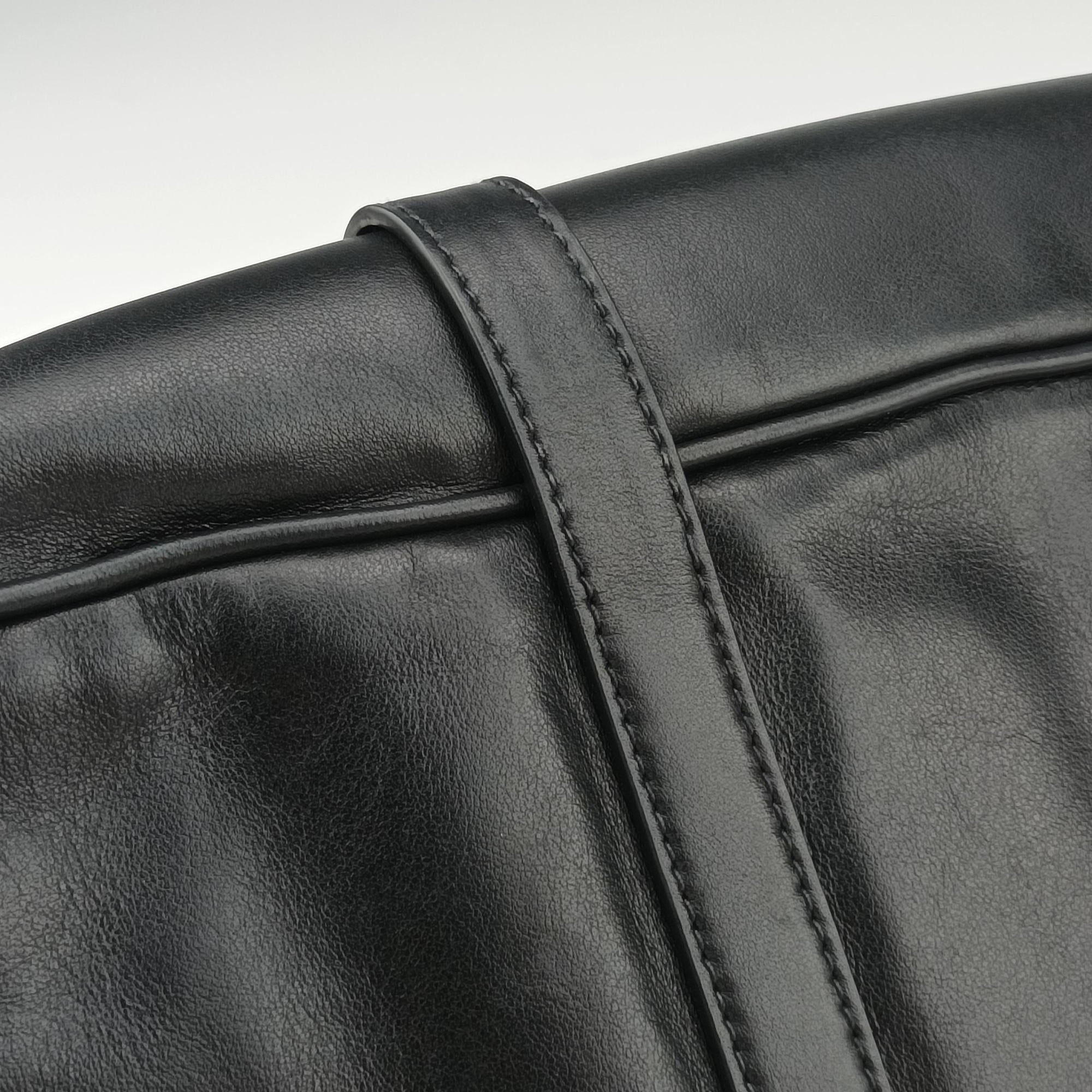 Secondhand Prada Vitello Daino Logo Black Leather BN1903 shoulderbag | stylenewstar